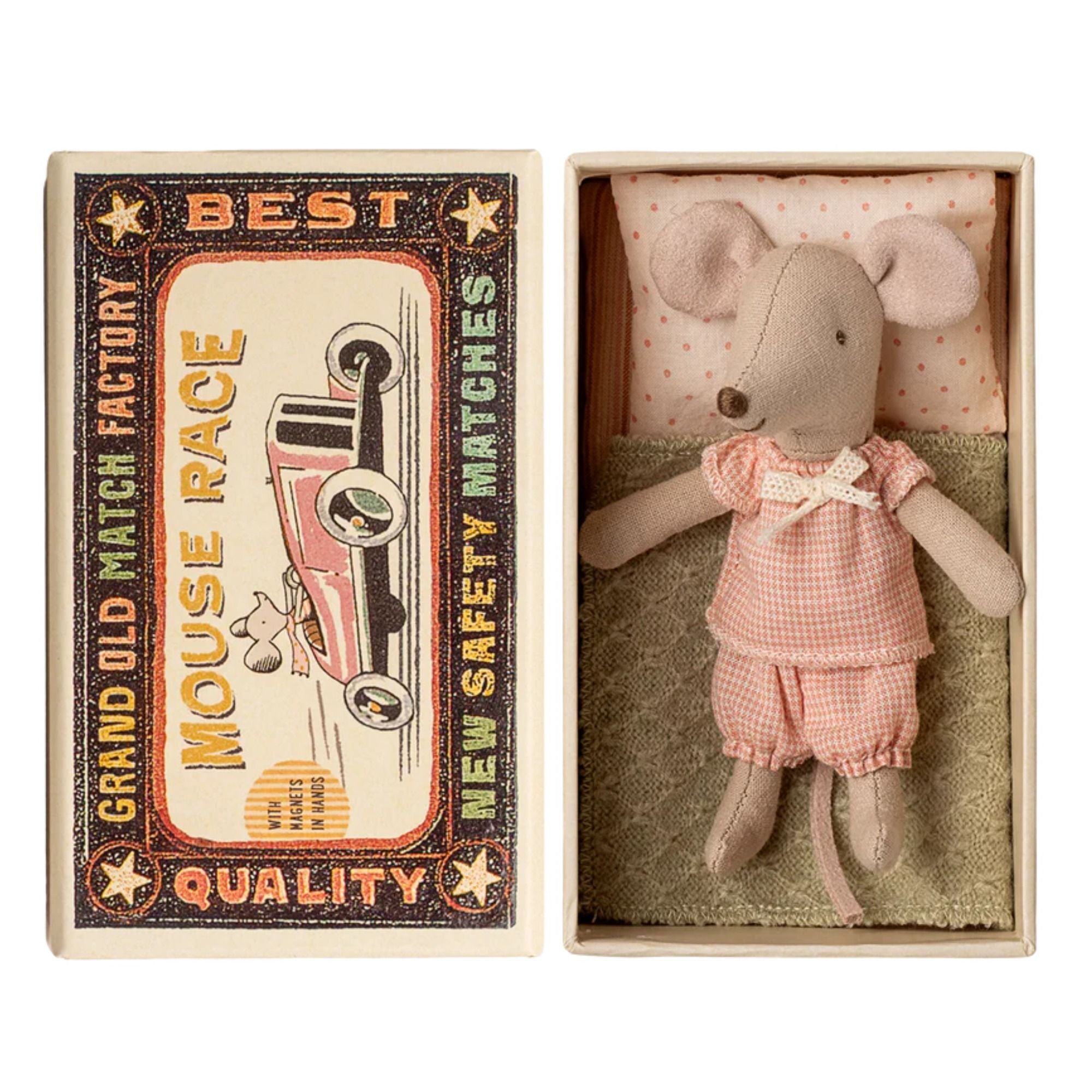 Maus in Streichholzschachtel