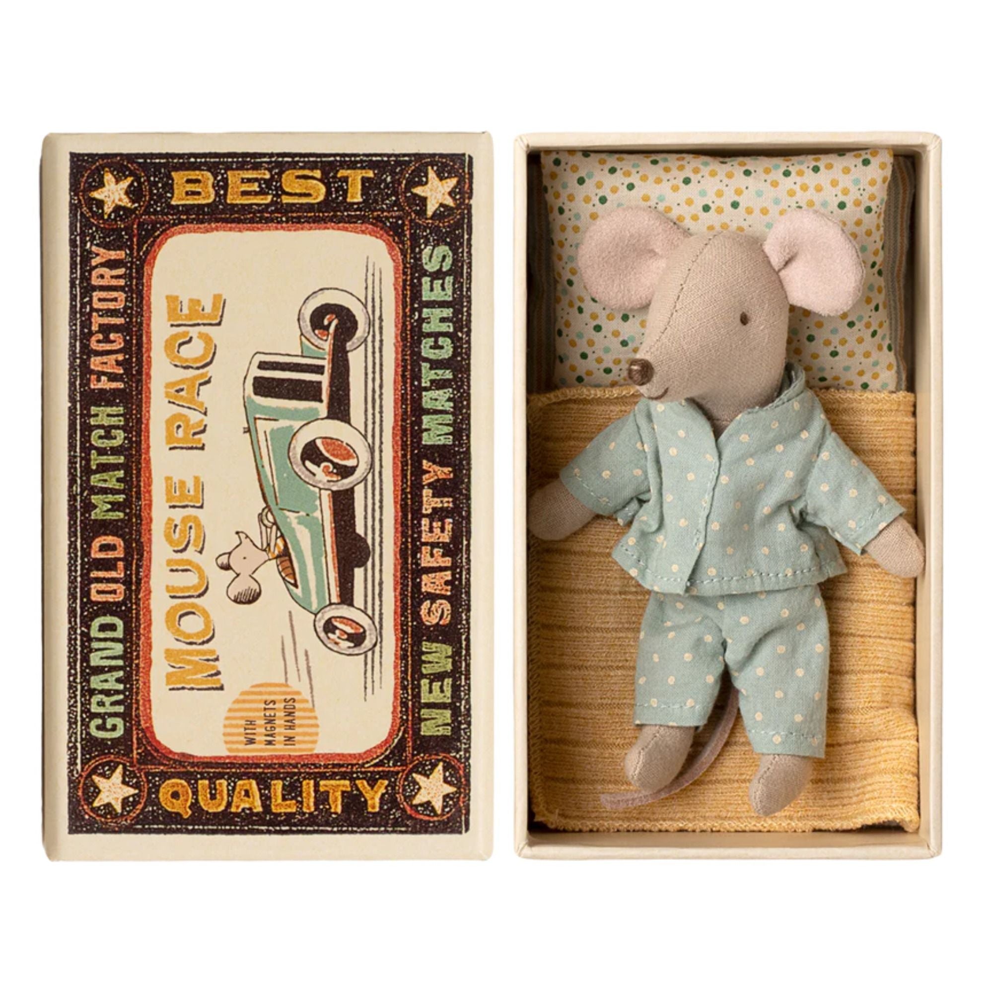 Maus in Streichholzschachtel