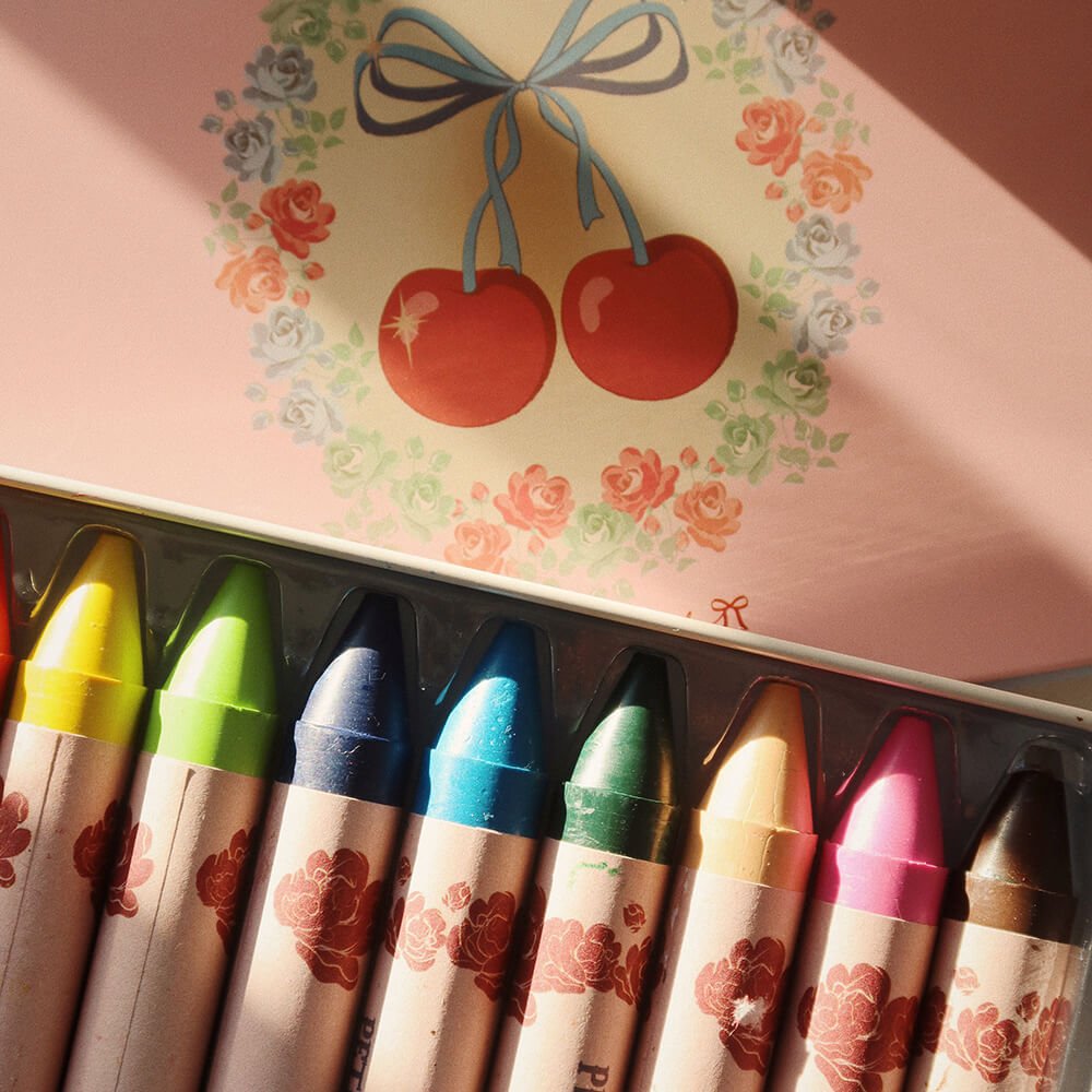 Crayons Bees Wax 10 Stück - Wachsmalstifte aus Bienenwachs von Konges Slojd kaufen - Alltagshelfer, Spielzeug, Babykleidung & mehr