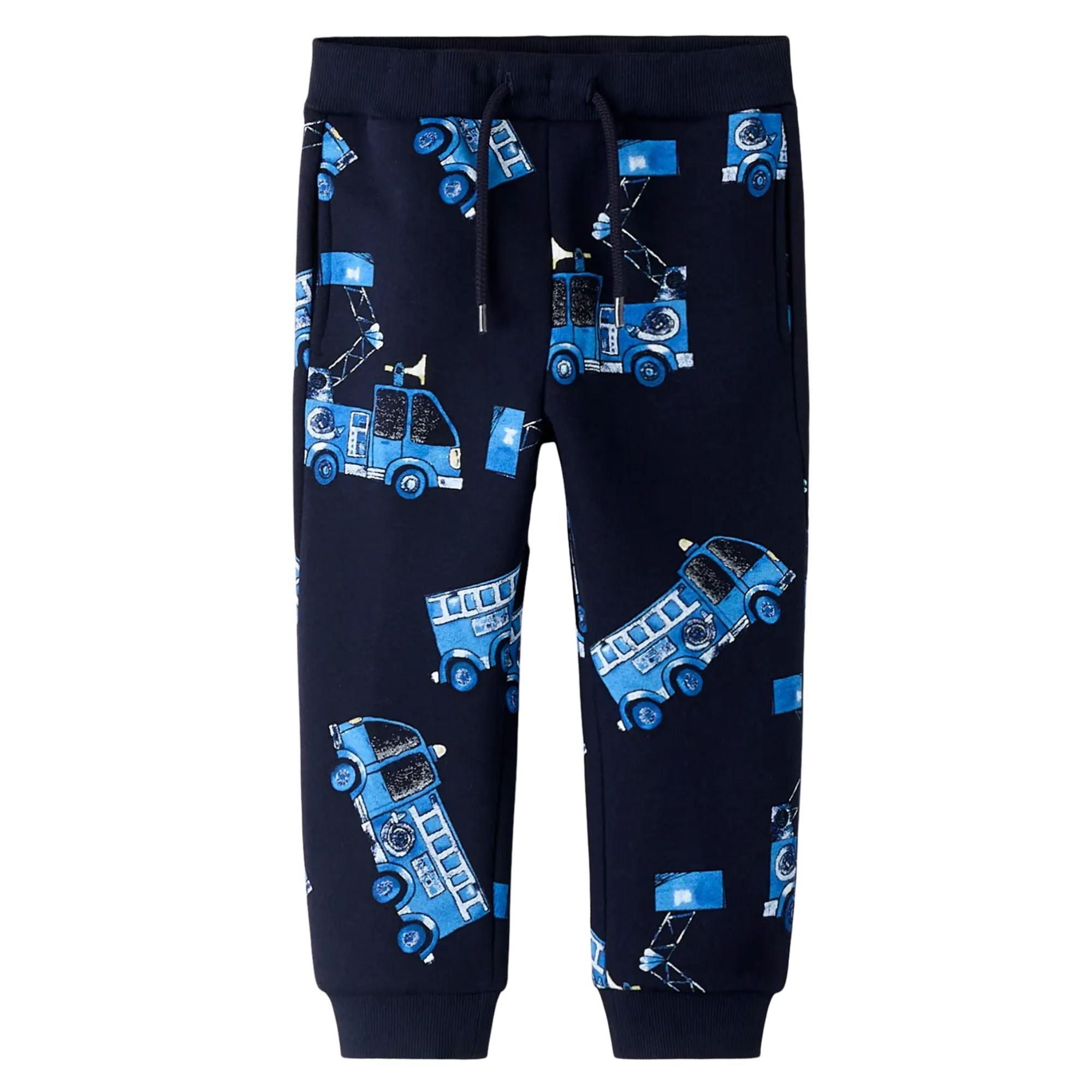 Kinder Jogginghose mit Feuerwehr-Print aus Bio-Baumwolle