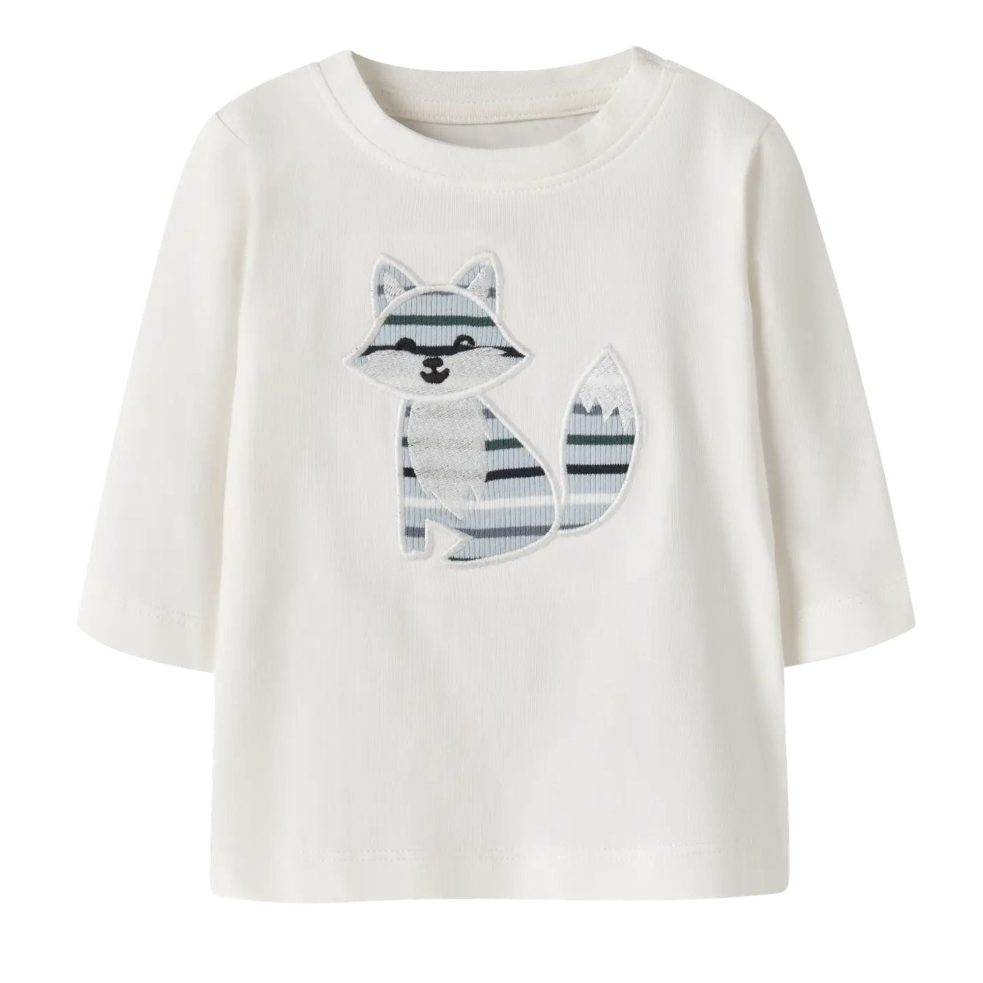 Baby Langarmshirt mit Stickerei aus Bio-Baumwolle