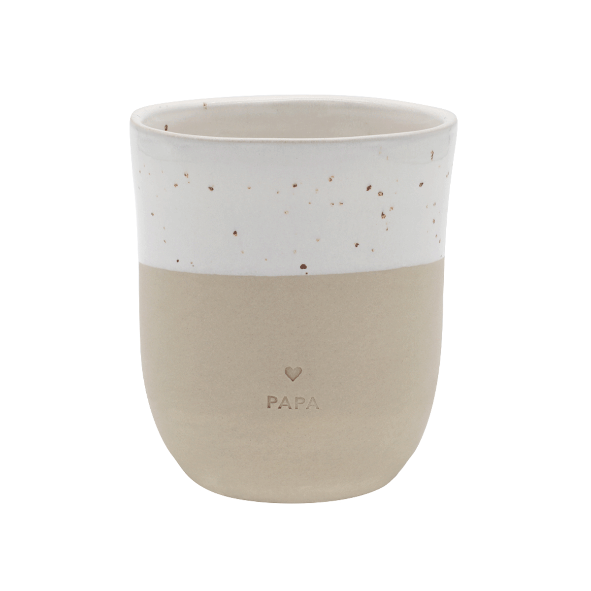 Becher aus Steingut - Groß