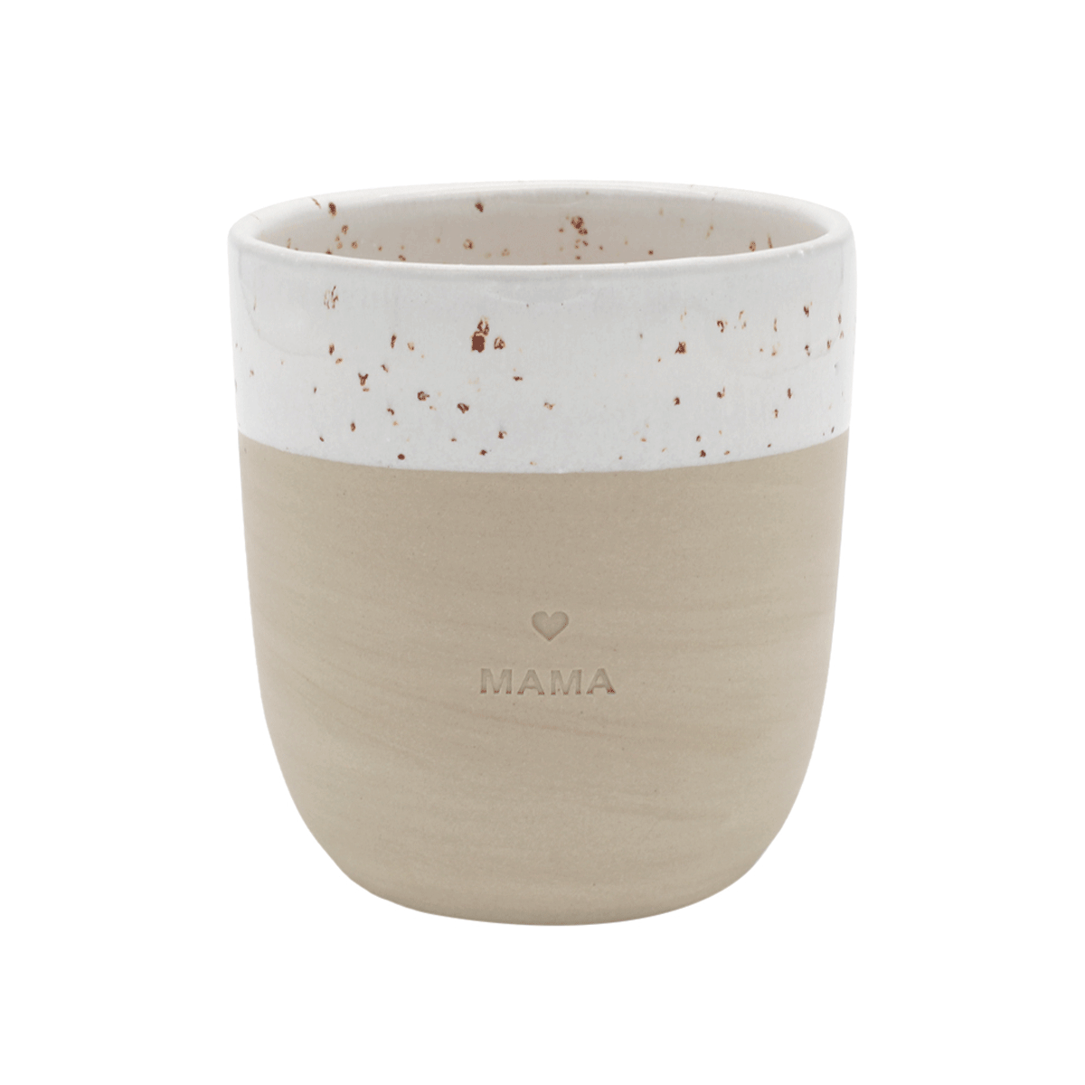 Becher aus Steingut - Groß