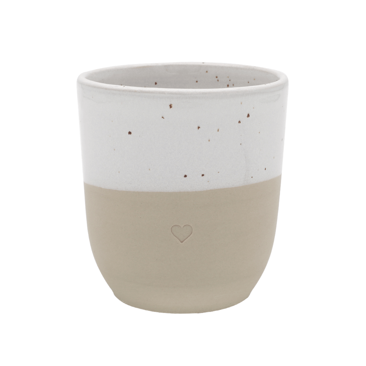 Becher aus Steingut - Groß