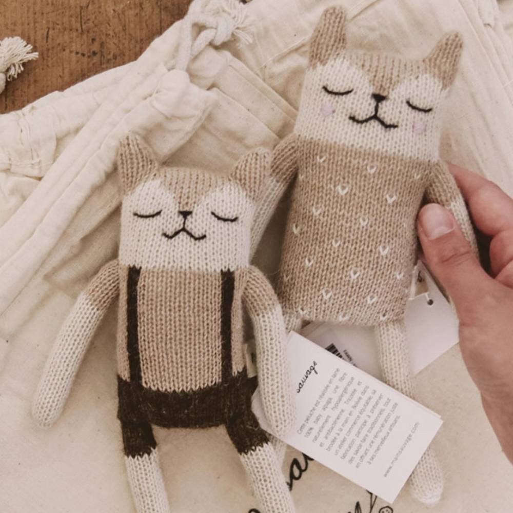 Fawn Kuscheltier für Babys Getrickt aus Alpaka Wolle von Main Sauvage kaufen - Baby, Spielzeug, Geschenke, Babykleidung & mehr