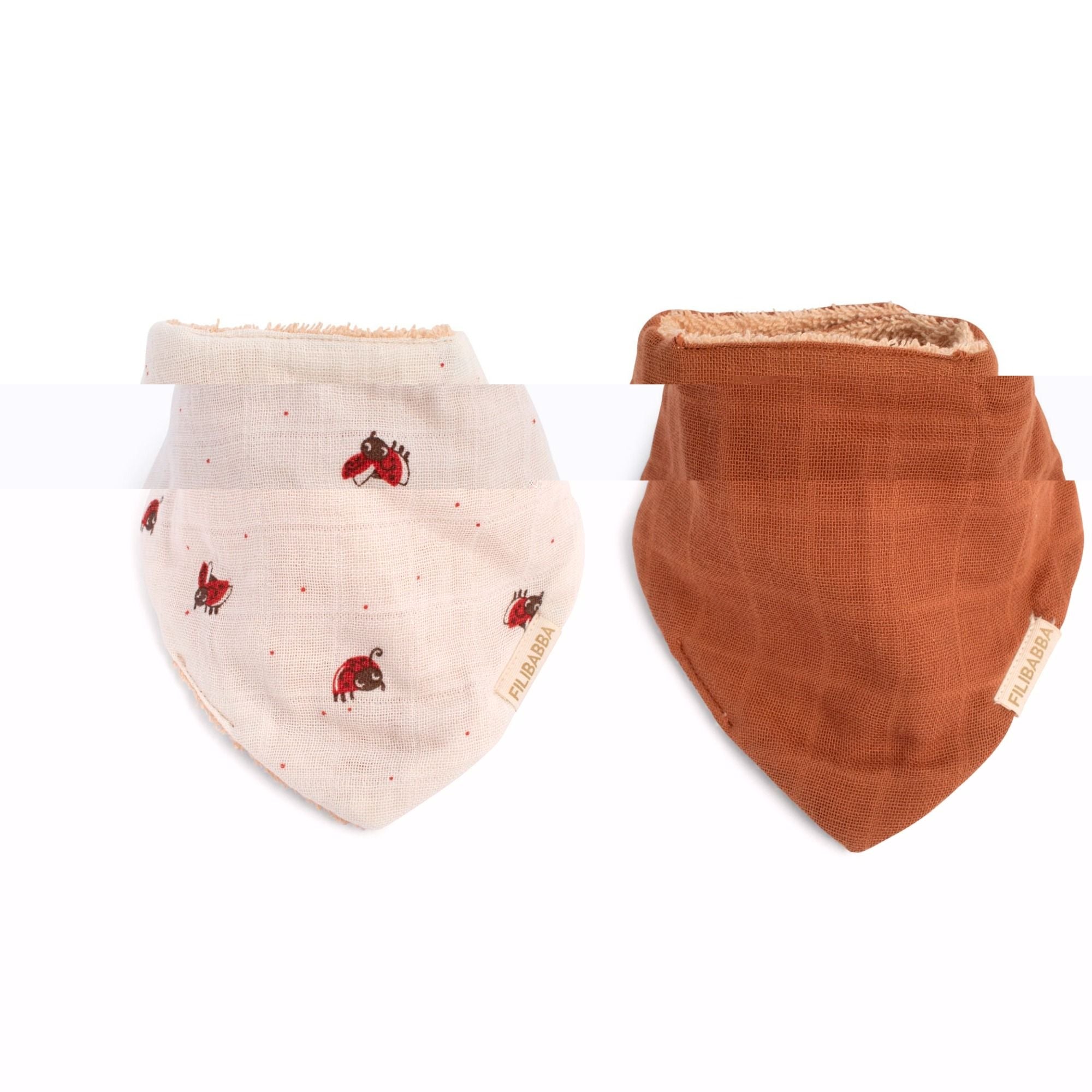 Bandana Lätzchen 2er Pack aus 100% Bio-Baumwolle