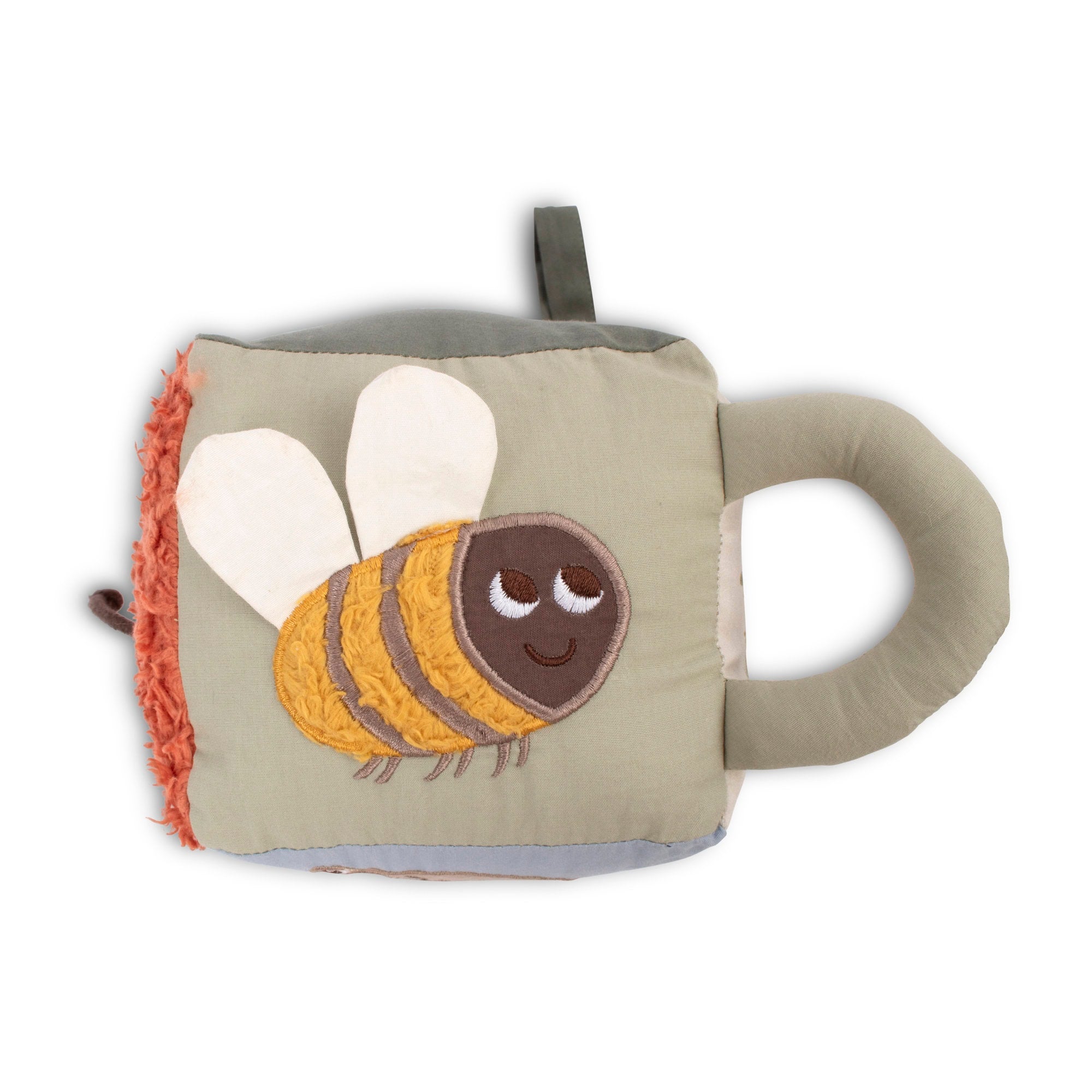 Weicher Aktivitätswürfel aus Bio-Baumwolle