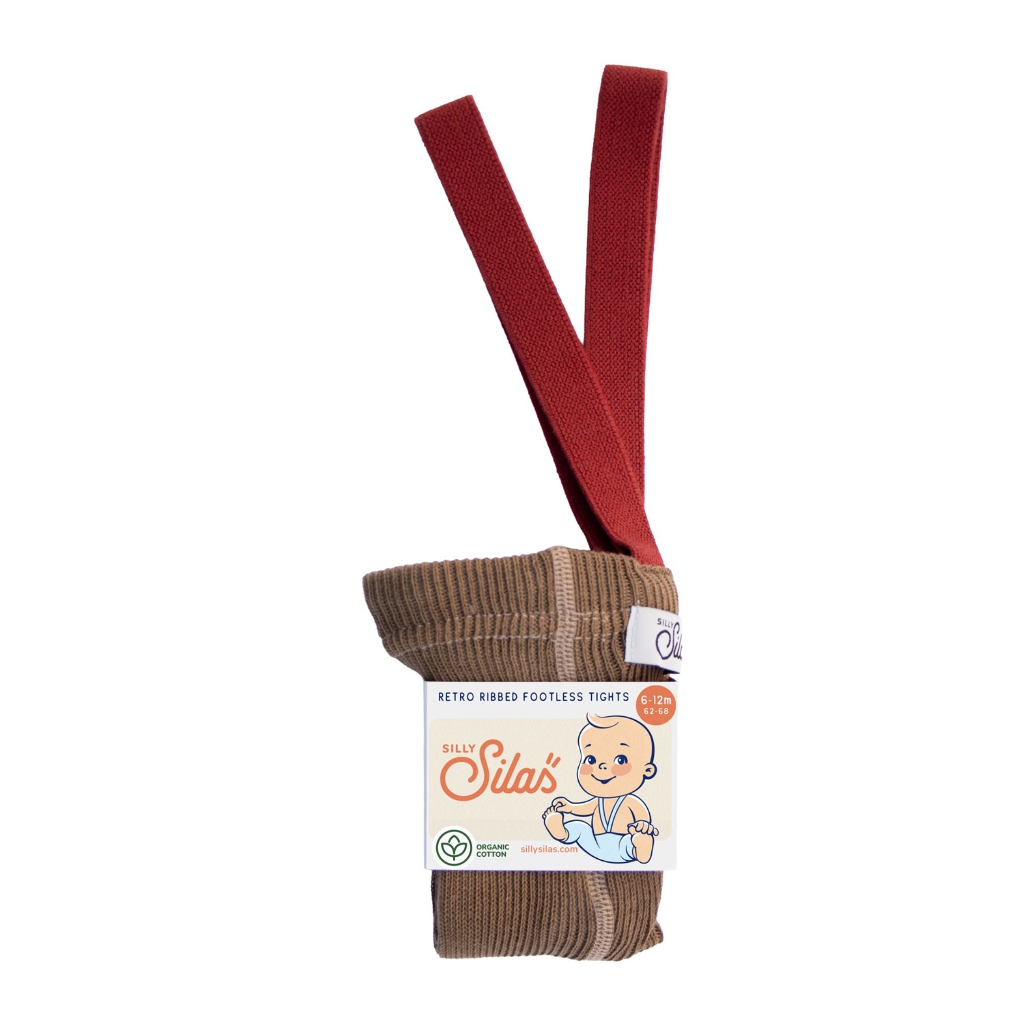 Leggings Classic mit farbigen Hosenträgern Xmas Collection aus Bio Baumwolle