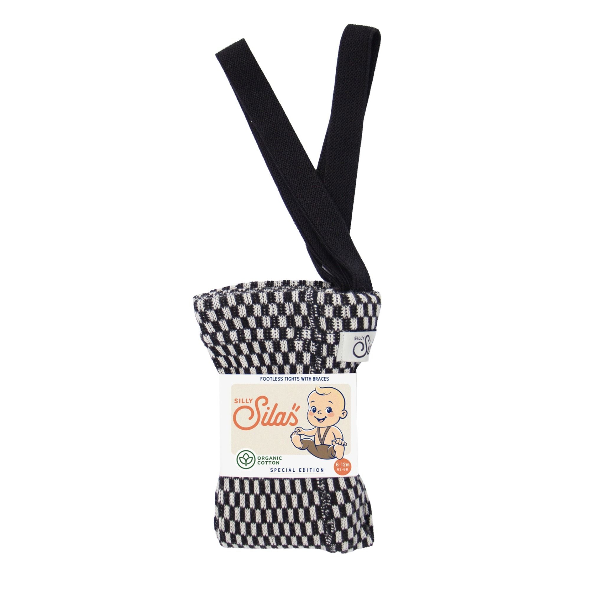 Leggings Special gemustert mit Hosenträgern aus Bio Baumwolle