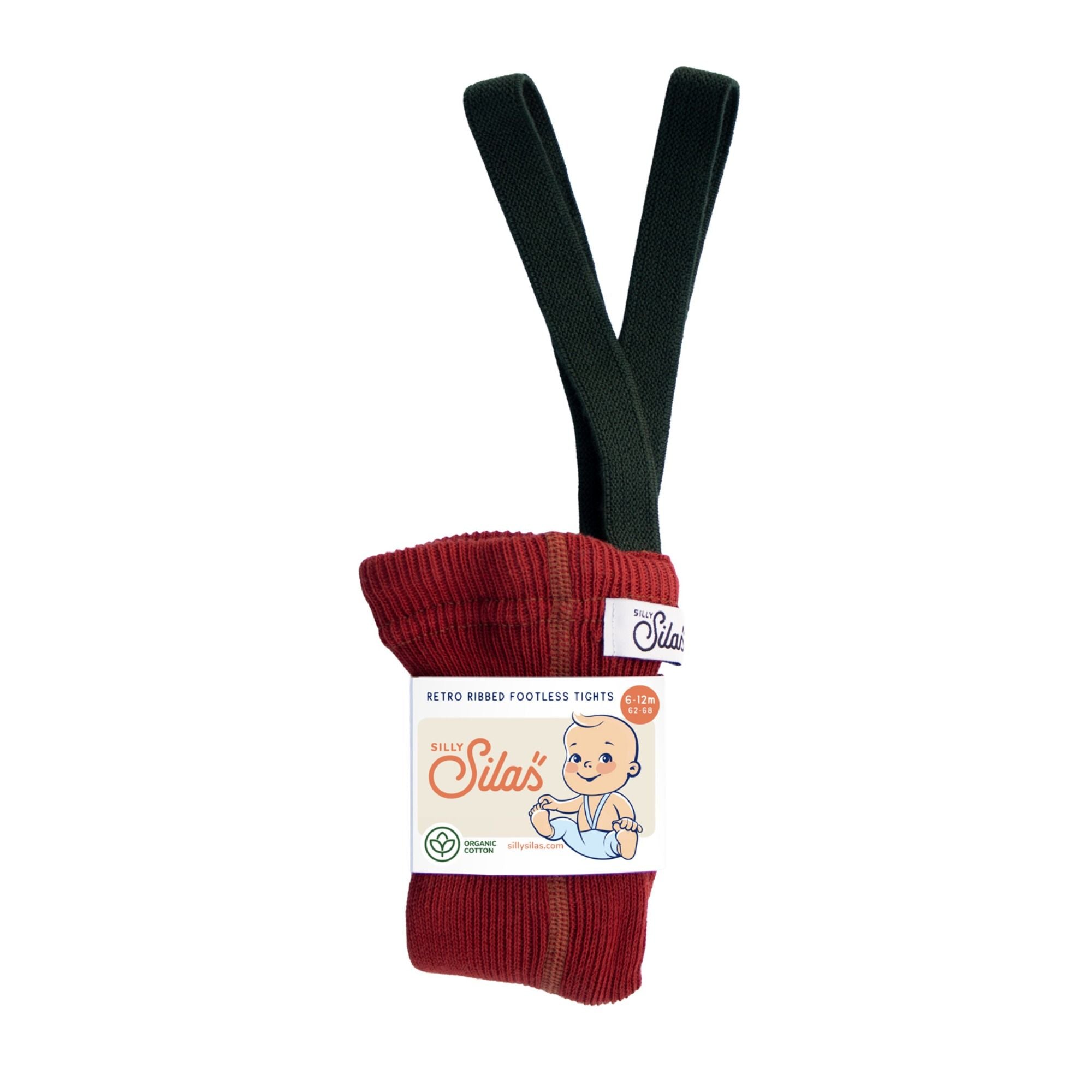 Leggings Classic mit farbigen Hosenträgern Xmas Collection aus Bio Baumwolle