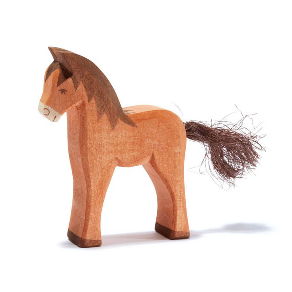 Fohlen braun aus Holz von Ostheimer kaufen - Spielfigur, Babykleidung & mehr