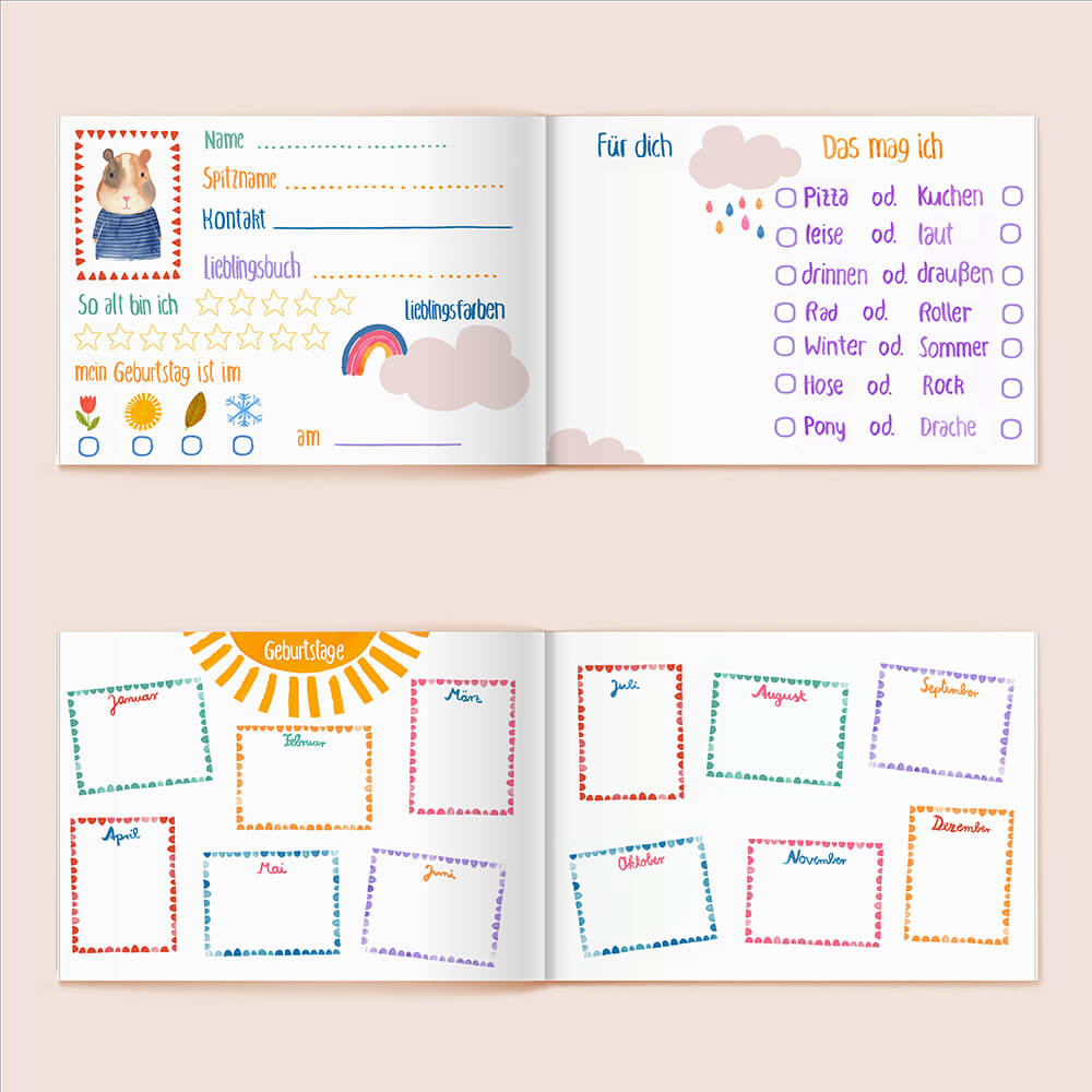 Freundebücher von Frau Ottilie kaufen - Spielzeug, Alltagshelfer, Geschenke, Babykleidung & mehr