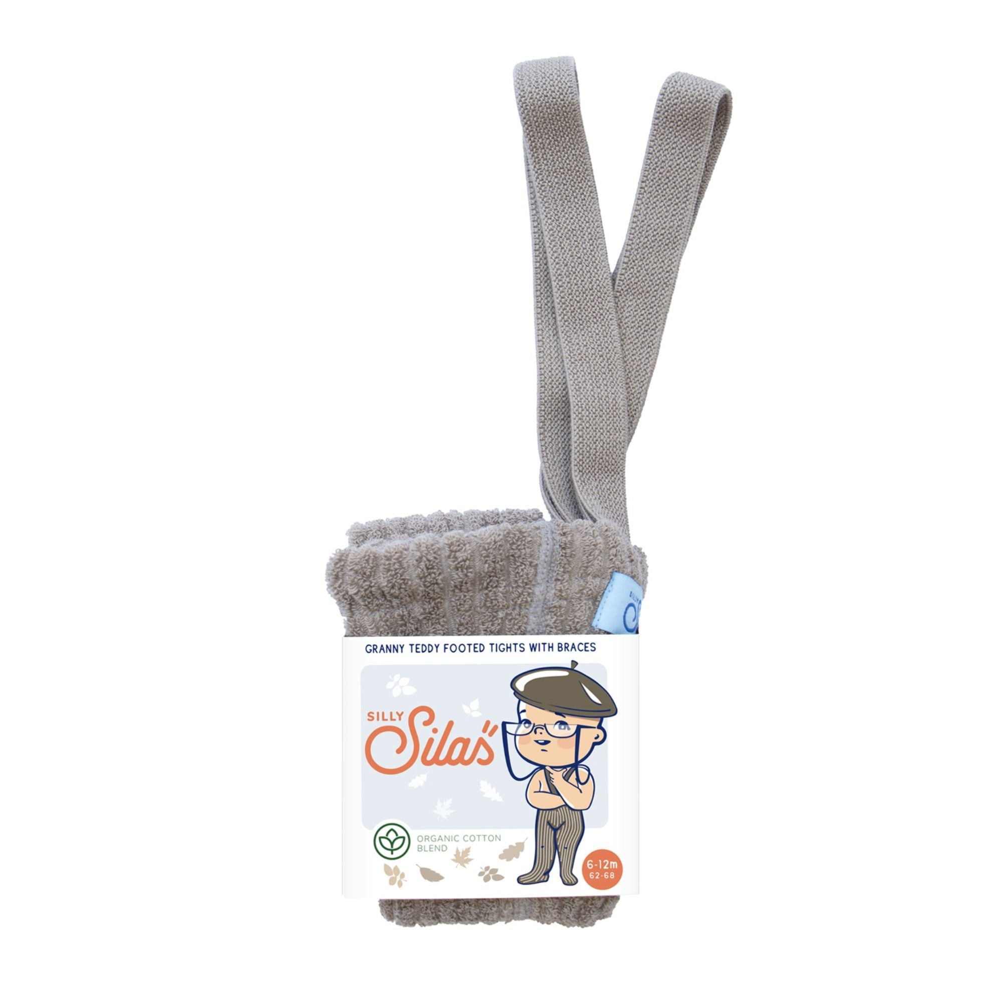 Granny Teddy Strumpfhose mit Hosenträgern aus Bio Baumwolle