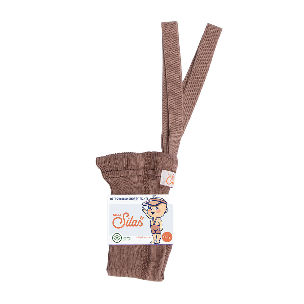 Kurze Leggings Shorty Tights mit Hosenträgern aus 100% Bio-Baumwolle