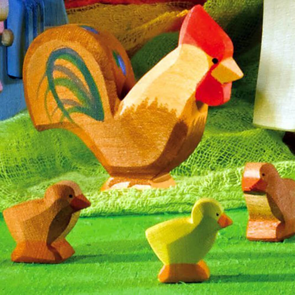 Hahn braun aus Holz von Ostheimer kaufen - Spielfigur, Babykleidung & mehr