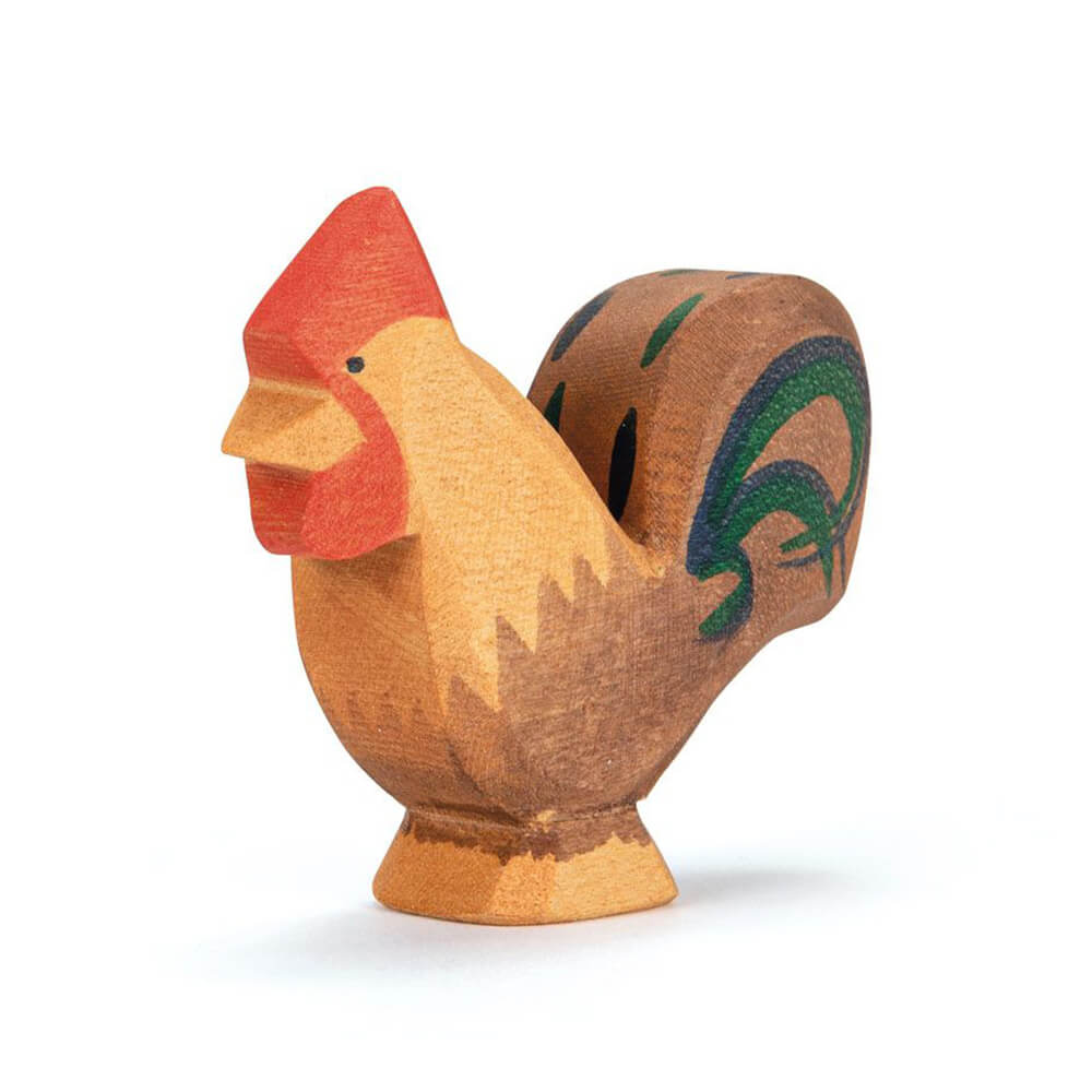 Hahn braun aus Holz von Ostheimer kaufen - Spielfigur, Babykleidung & mehr