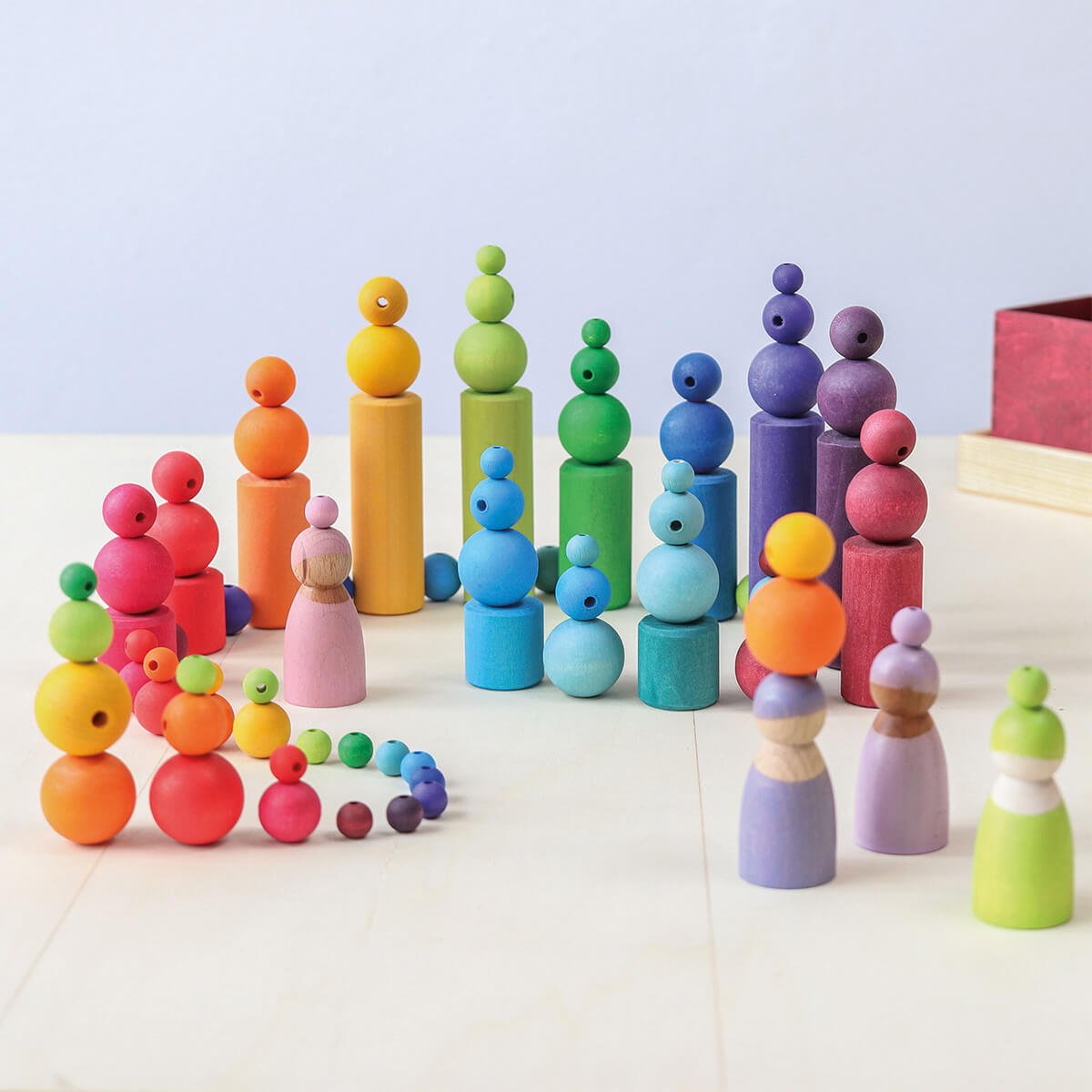 Holzperlen 60 Stück von Grimm´s kaufen - Spielzeug, Geschenke, Babykleidung & mehr