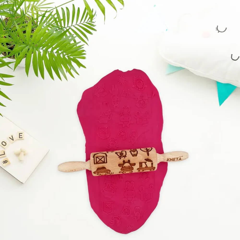 Holzrolli - Stempel - Wellholz von Knetä kaufen - Spielzeug, Alltagshelfer, Geschenke, Babykleidung & mehr