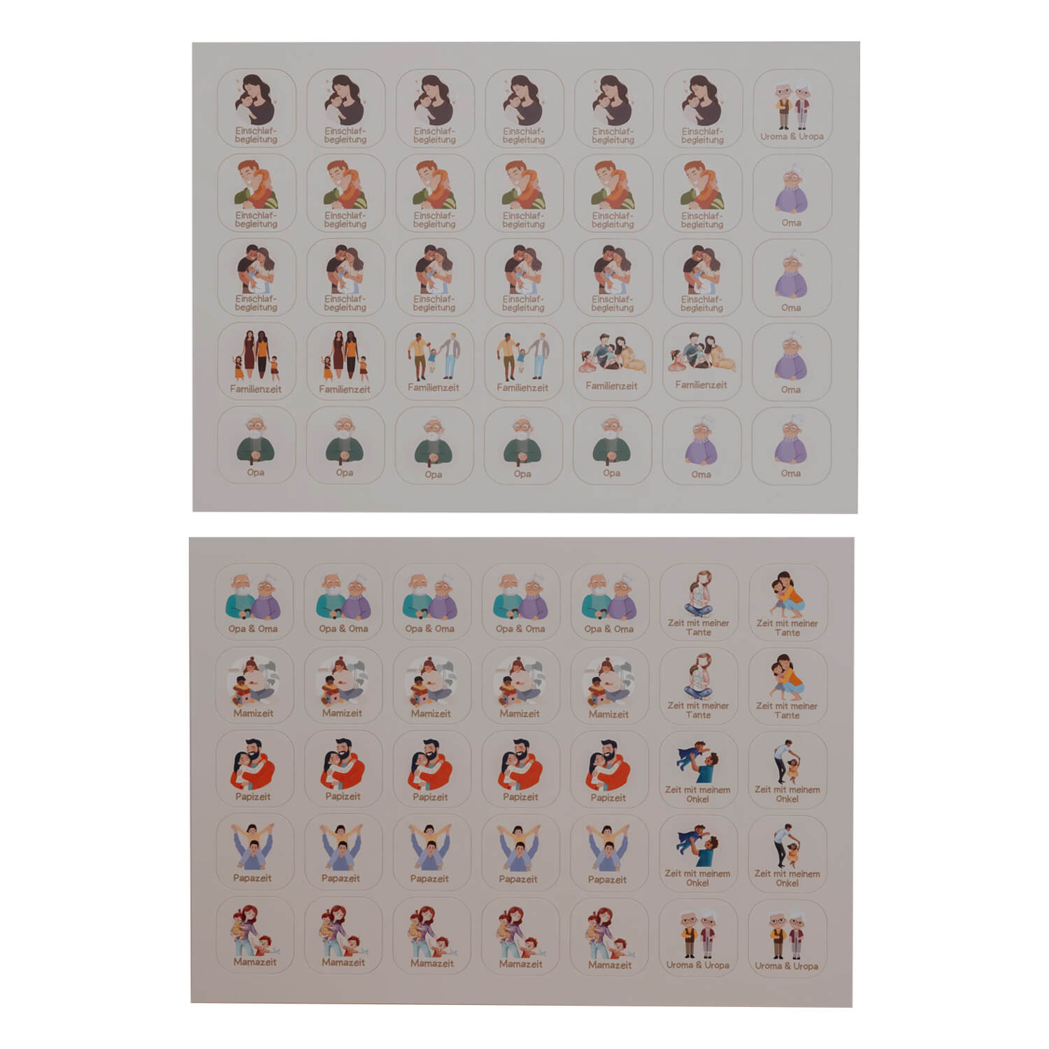 Erweiterungsset Kärtchen für Wochenplaner