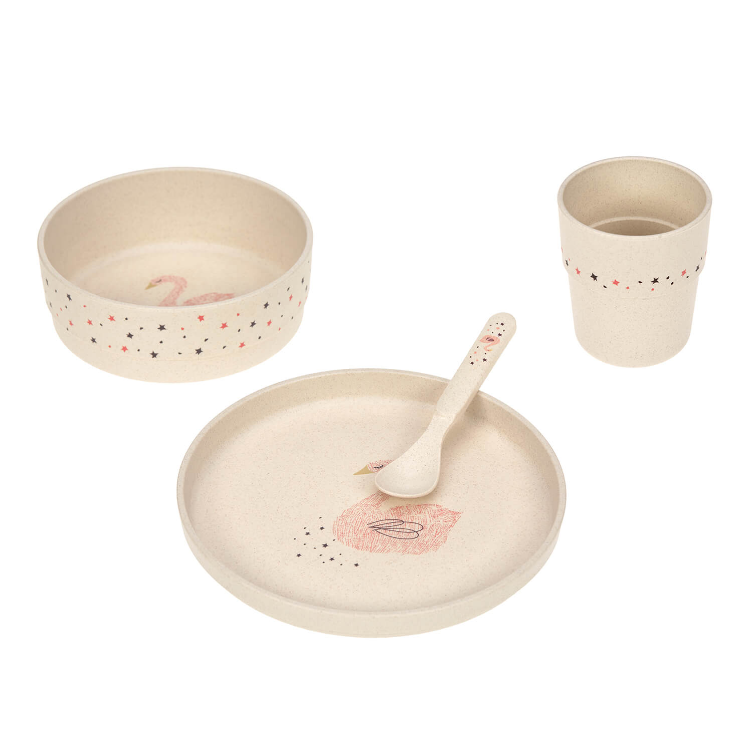 Kindergeschirr Set - 4-Teilig aus Cellulose