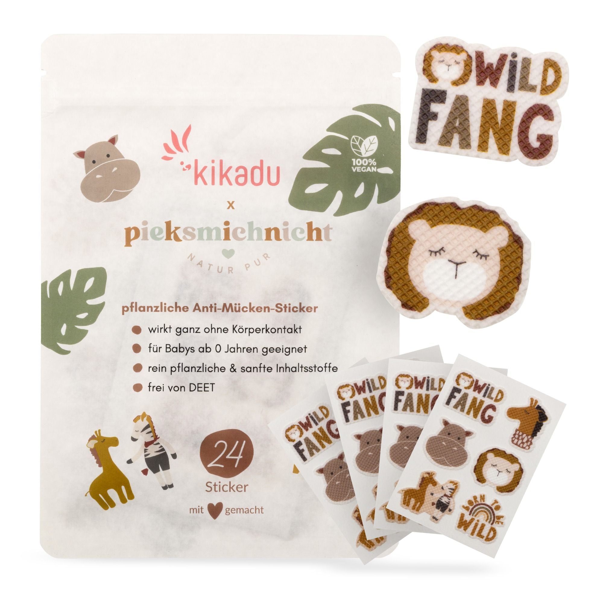 Anti-Mücken-Sticker Pflanzlich