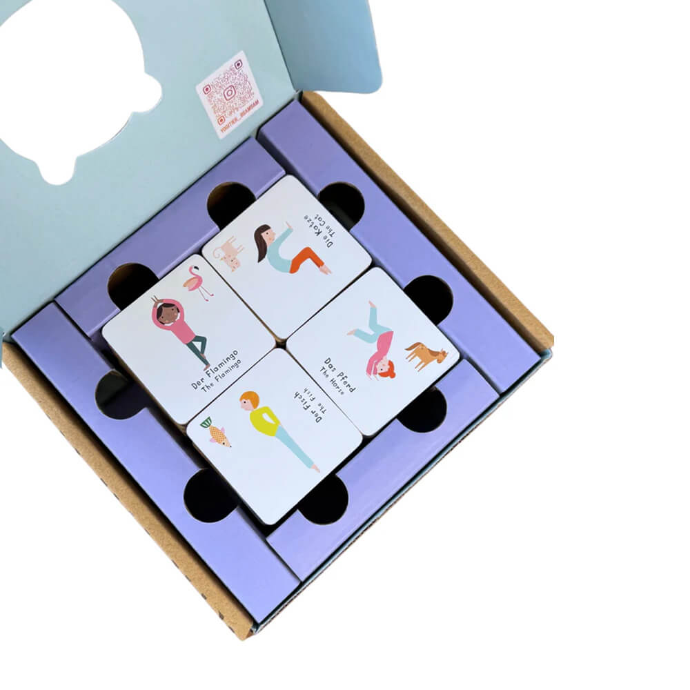 Kinder Yoga Memo aus FSC Holz von Yogitier kaufen - Spielzeug, Kinderzimmer, Babykleidung & mehr