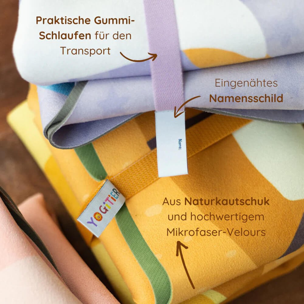 Kinder Yogamatte Tiermotiv aus Naturkautschuk von Yogitier kaufen - Spielzeug, Kinderzimmer, Babykleidung & mehr