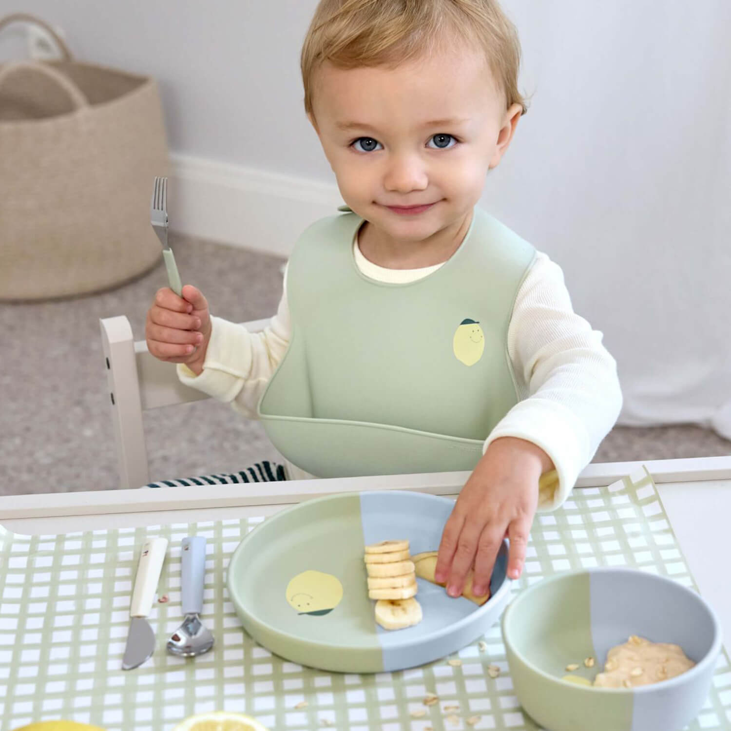 Kinderbesteck mit Silikongriff - 3er - Set von Lässig kaufen - Alltagshelfer, Babykleidung & mehr