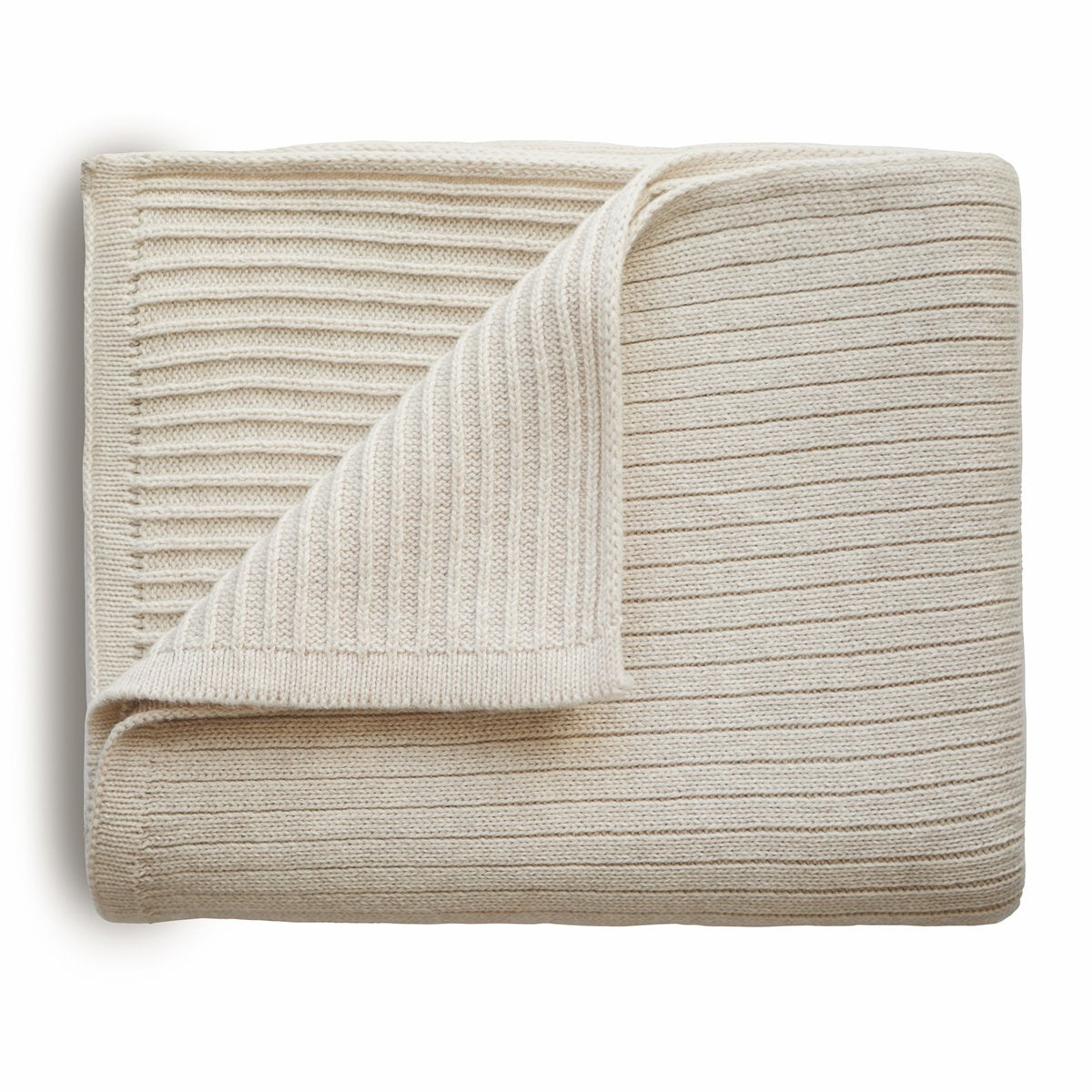 Strickdecke Knitted Ribbed