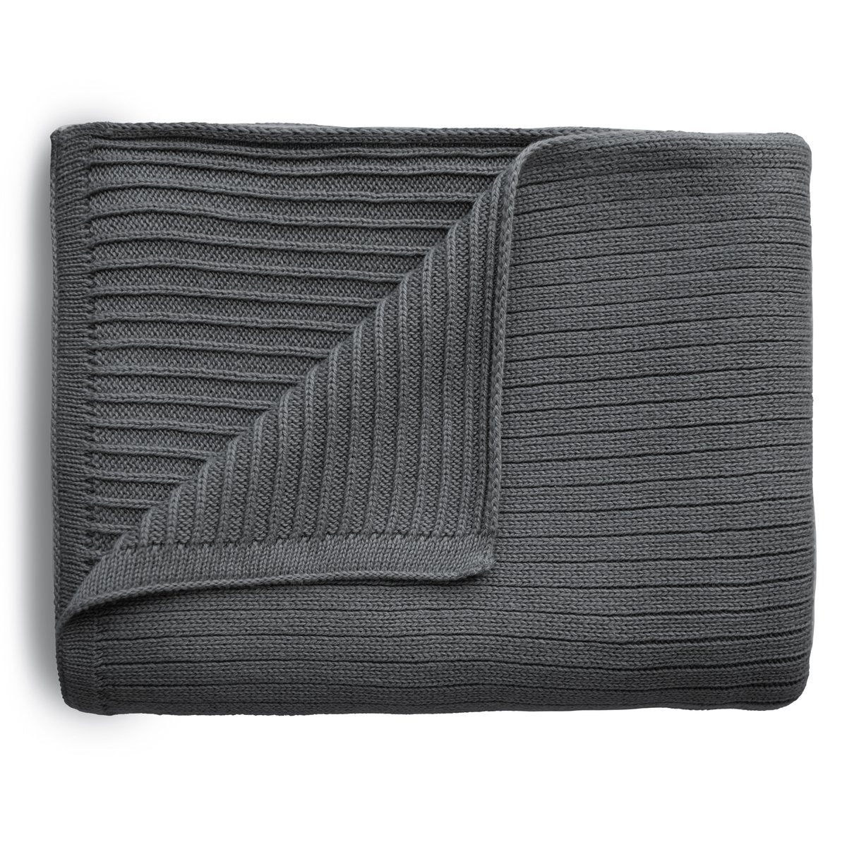Strickdecke Knitted Ribbed