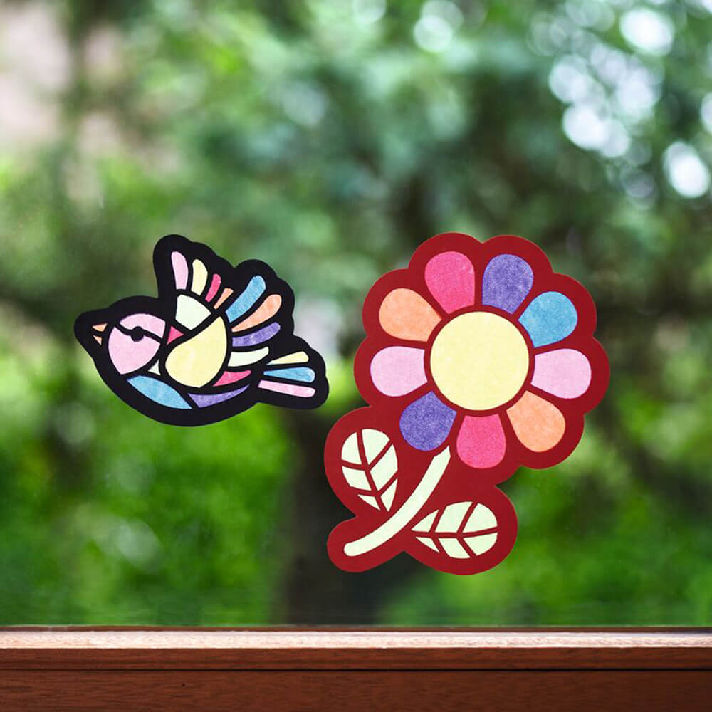 Krabbelkäfer Bunte Sonnenfänger aus Papier - Bastelset für 20 Fensterbilder von Moses Verlag kaufen - Kinderzimmer, Spielzeug, Geschenke, Babykleidung & mehr