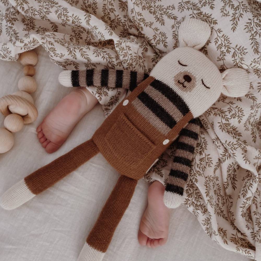 Large Polar Bear Kuscheltier für Babys Getrickt aus Alpaka Wolle von Main Sauvage kaufen - Baby, Spielzeug, Geschenke, Babykleidung & mehr
