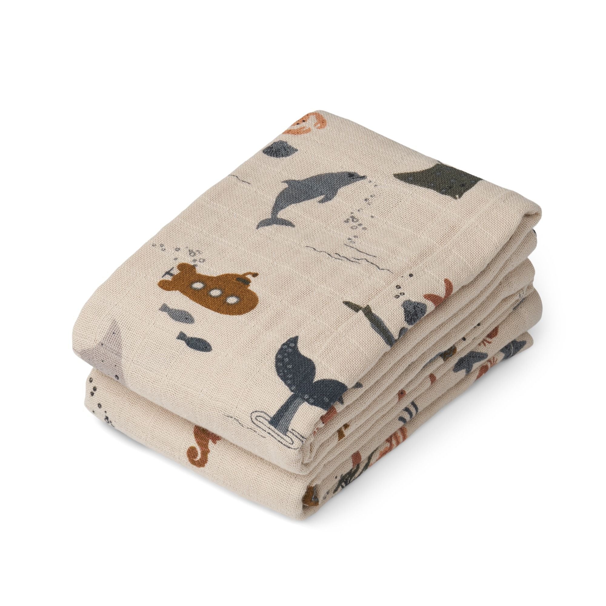 Baumwollmusselin Tuch 2er Pack - Modell: Lewis