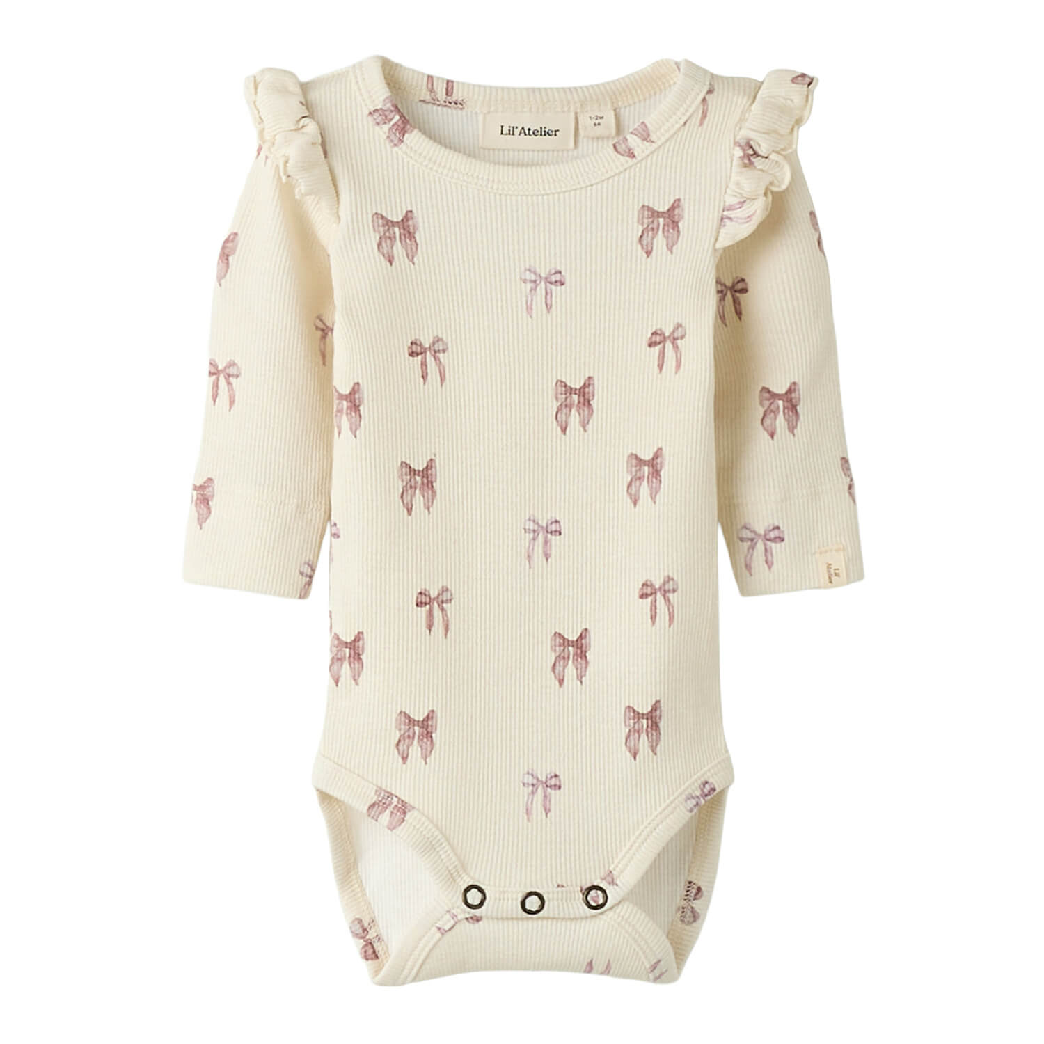 Baby Body mit Rüschen aus Bio-Baumwolle