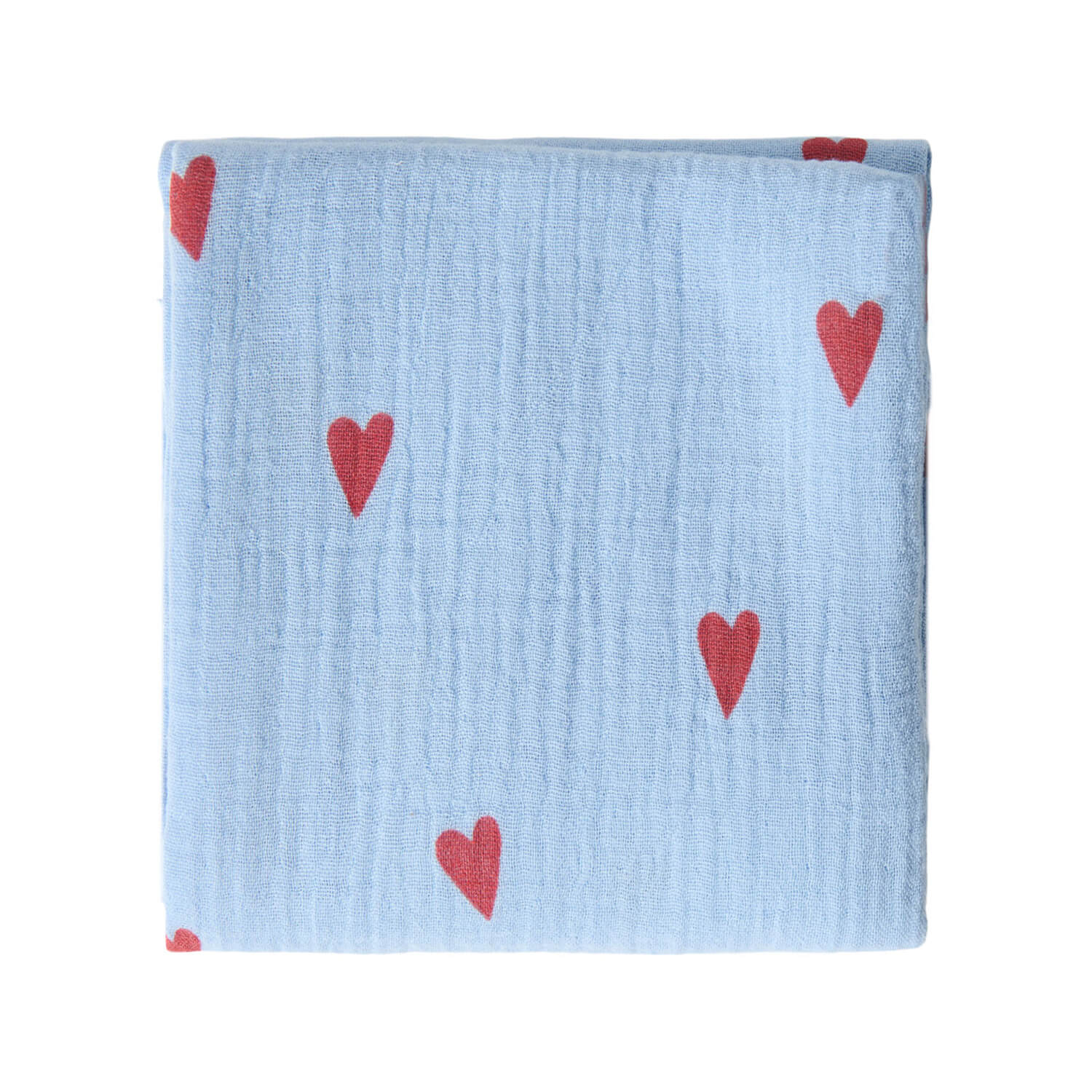 Swaddle Hearts 70x70 cm aus 100% Bio Baumwolle