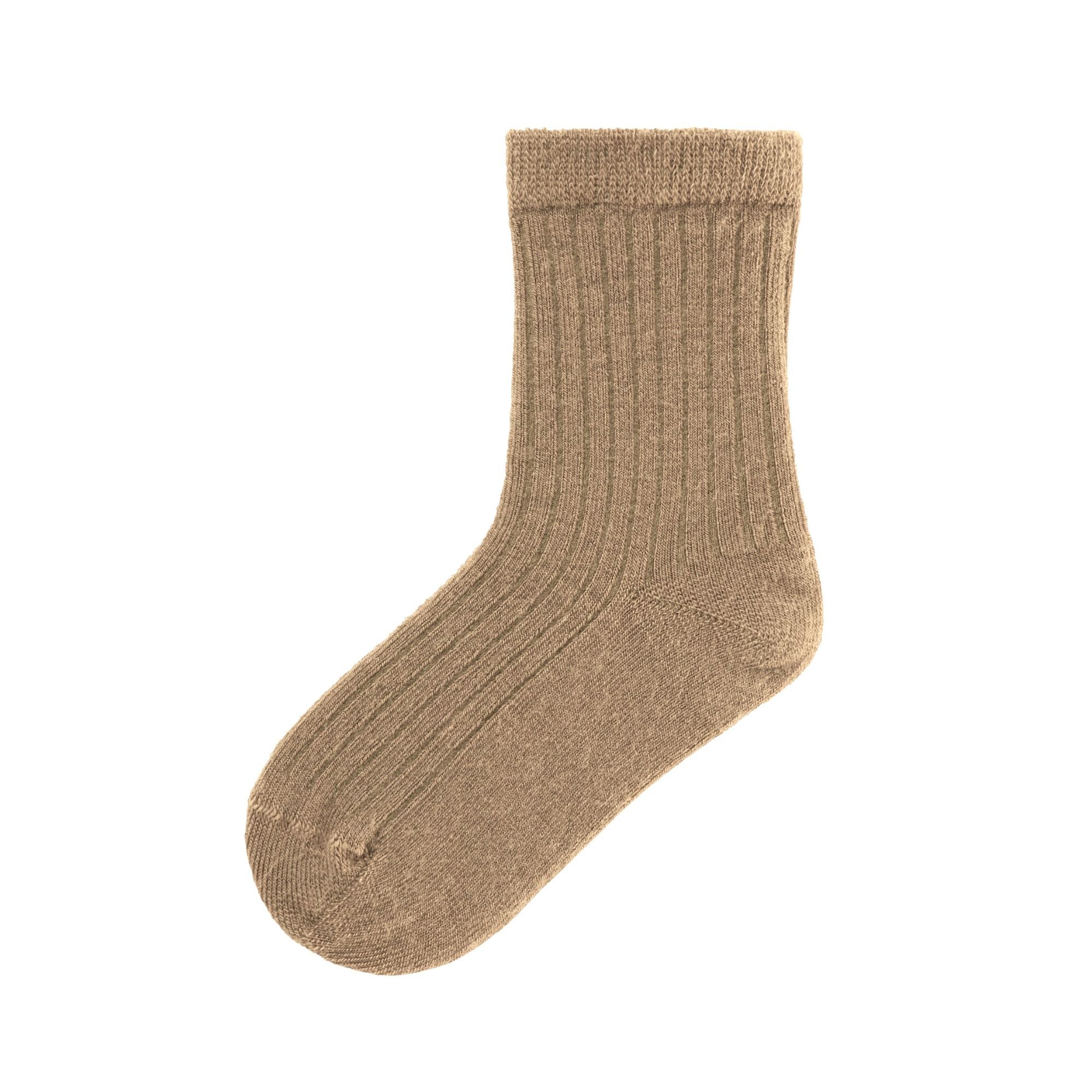 Kinder Socken gerippt aus Wolle