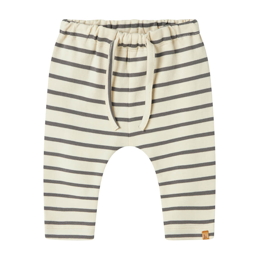 Baby Sweat-Hose gestreift aus Bio-Baumwolle