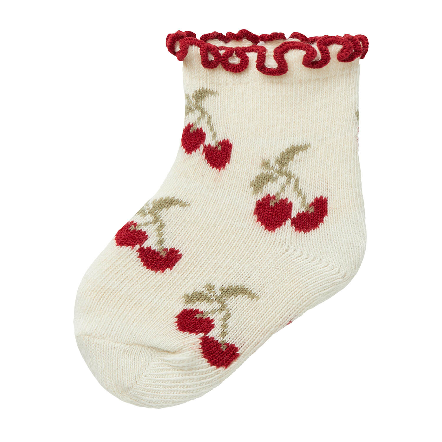 Baby Socken mit gewelltem Bund aus Bio-Baumwolle