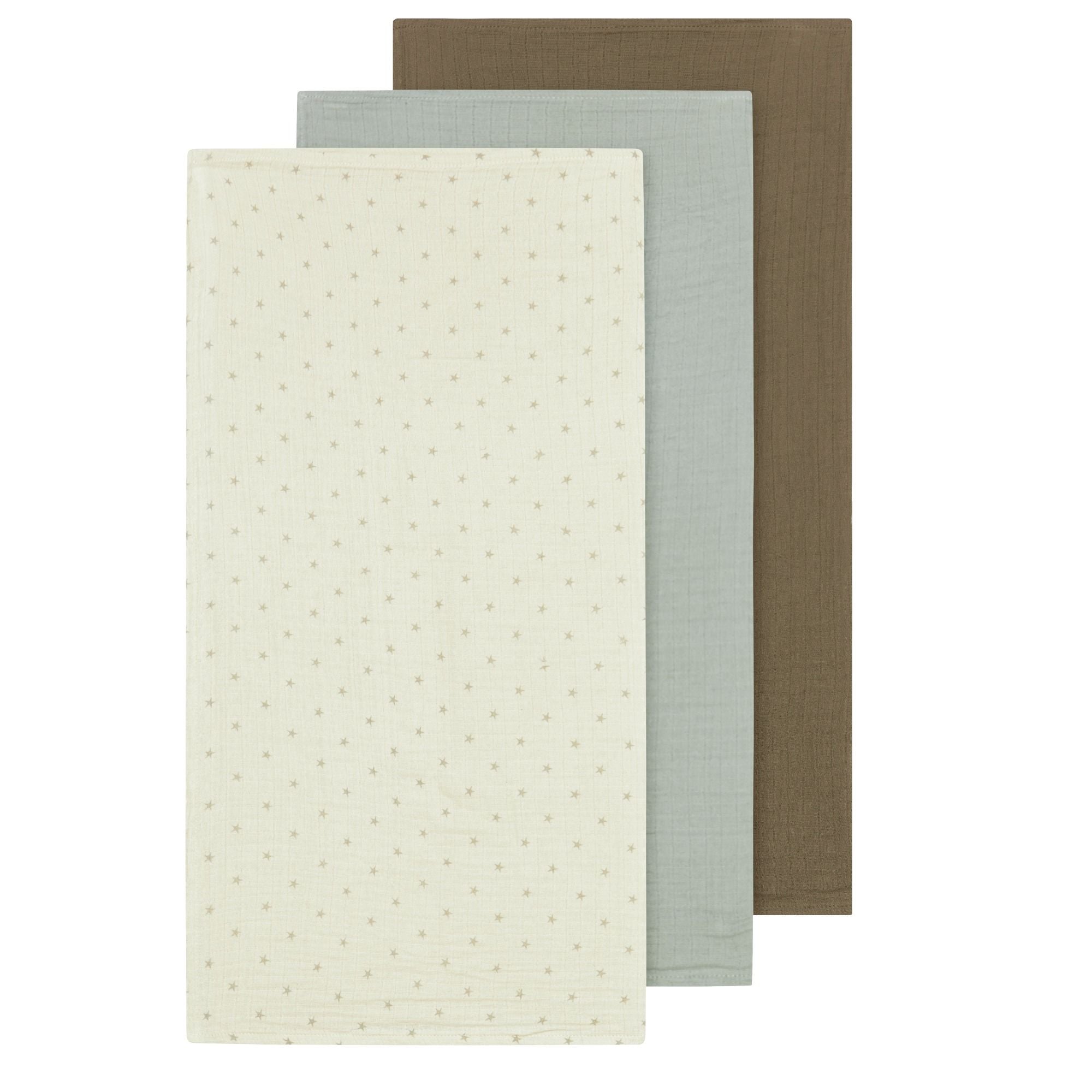 Mulltücher 3er Pack aus Bio-Baumwolle