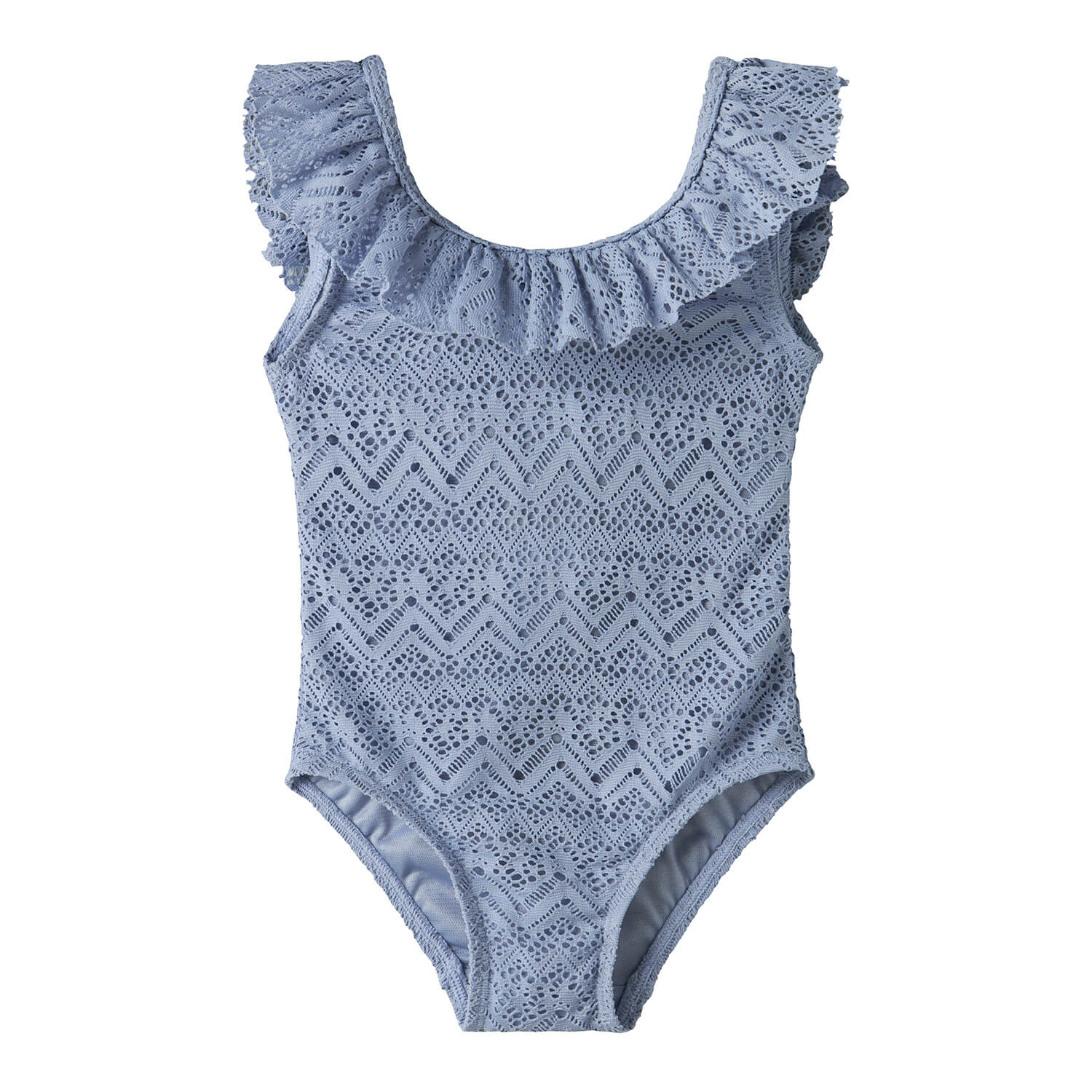 Kinder Badeanzug mit Spitze und Rüschen