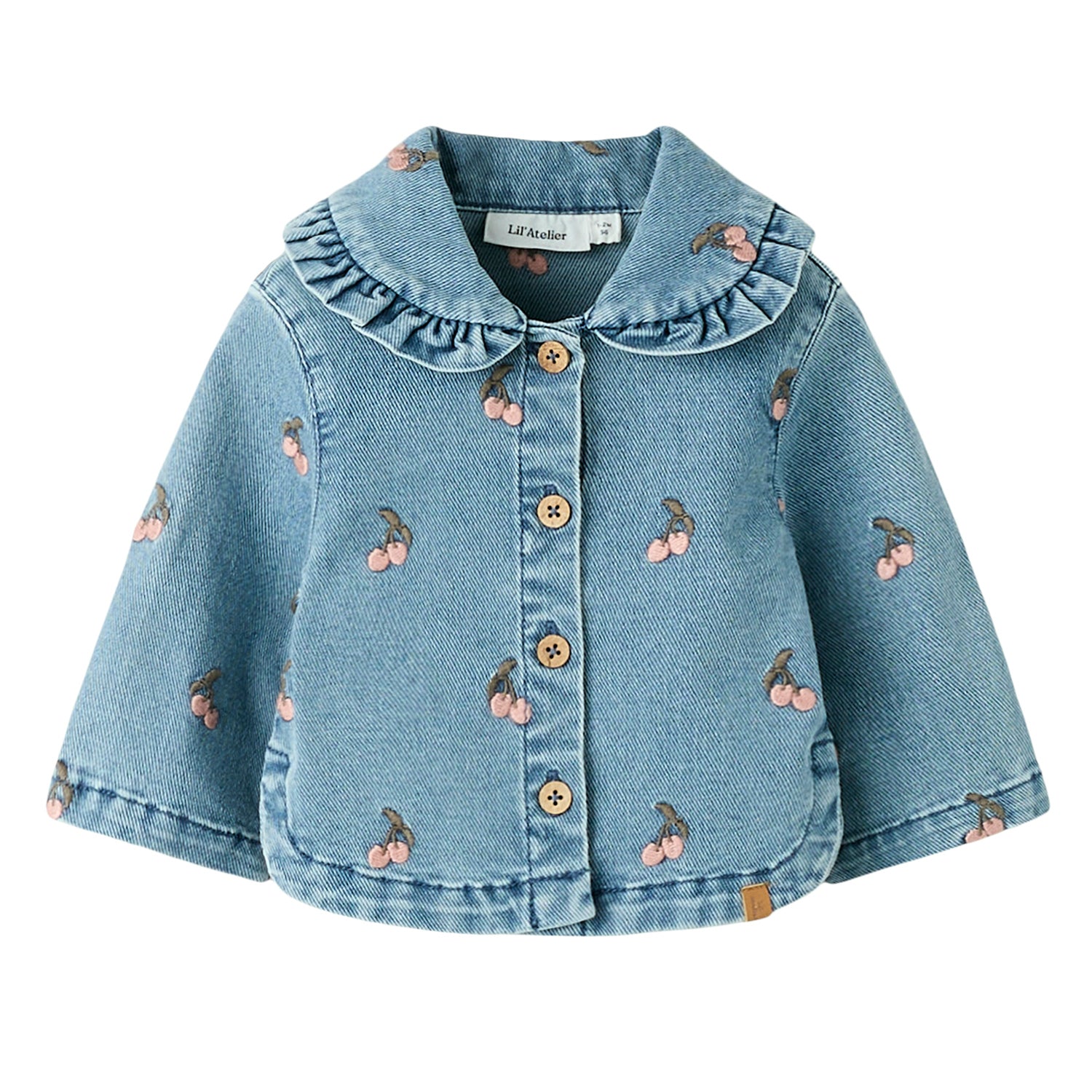 Baby Jeans Bluse mit Stickerei