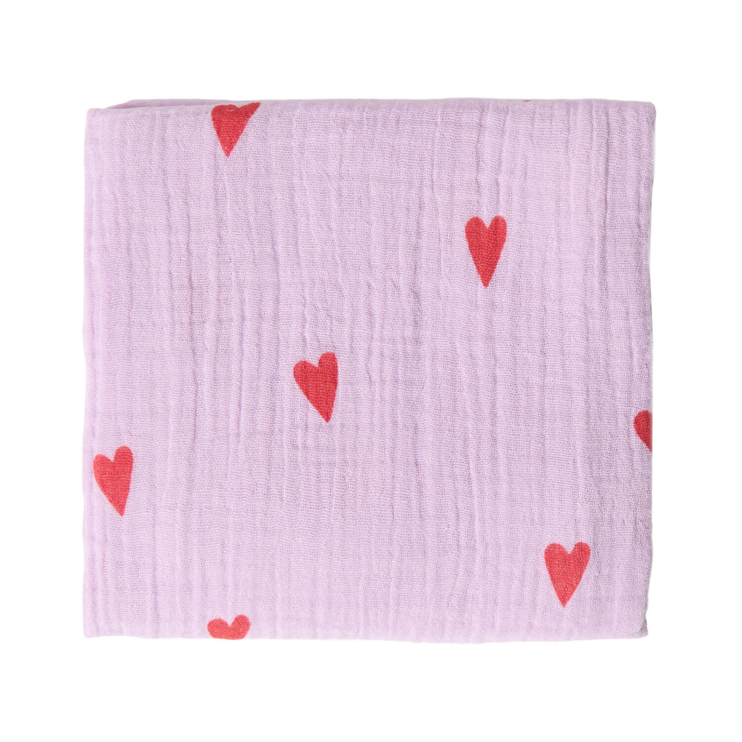 Swaddle Hearts 70x70 cm aus 100% Bio Baumwolle