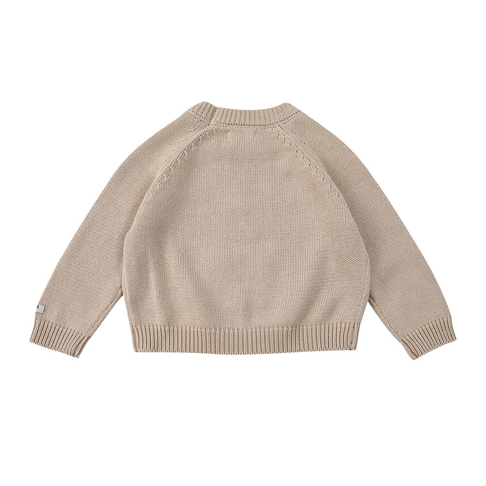 Loeke Sweater - Strickpullover mit Tasche aus 100% Baumwolle von Donsje kaufen - Kleidung, Babykleidung & mehr