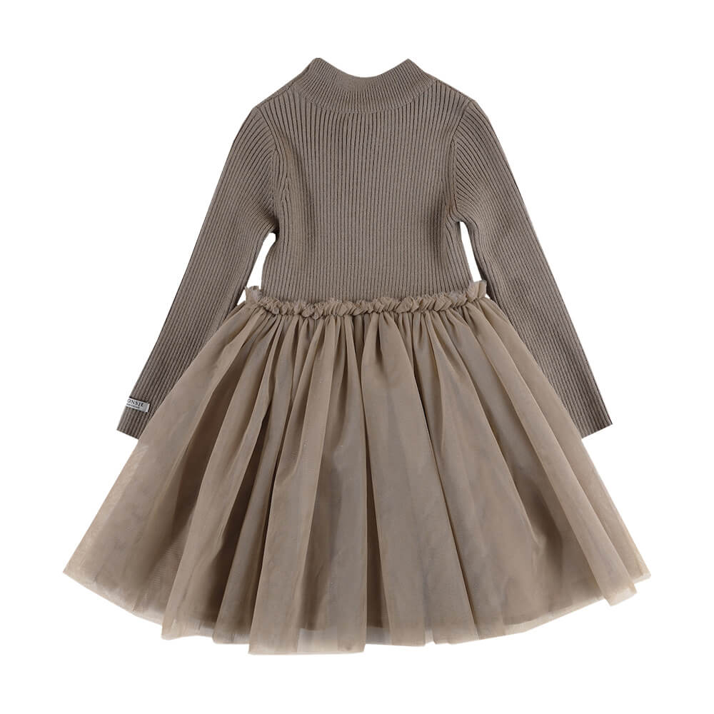 Lotus Dress Strickkleid mit Tüll - Rock von Donsje kaufen - Kleidung, Babykleidung & mehr