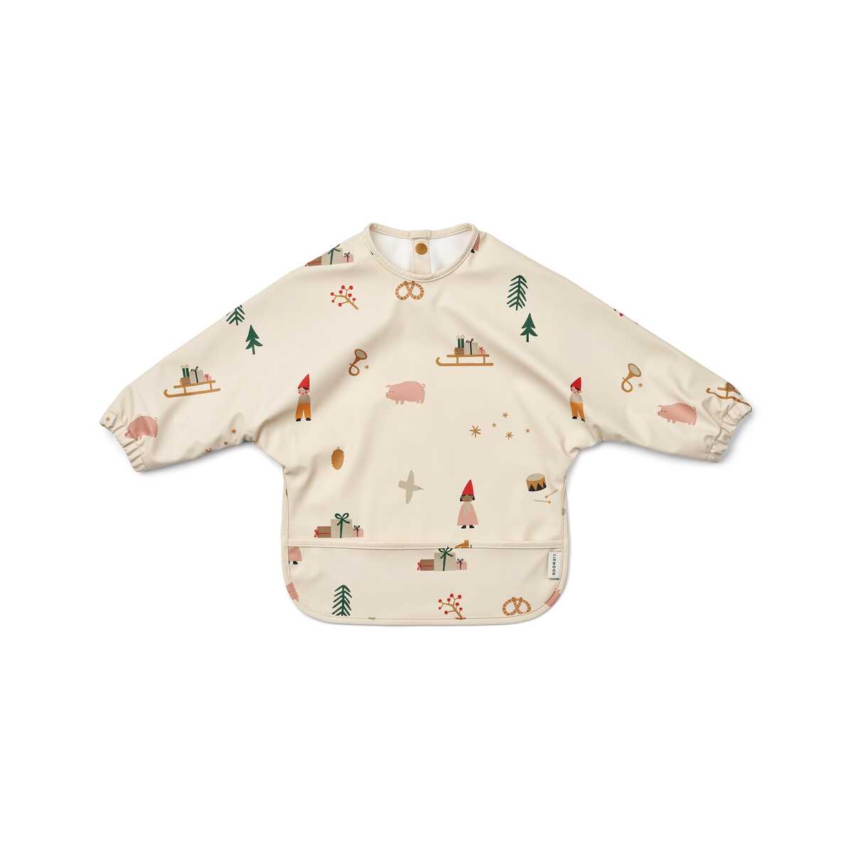 Lätzchen mit langen Ärmeln aus 100% recyceltem Polyester Modell: Merle neues Design