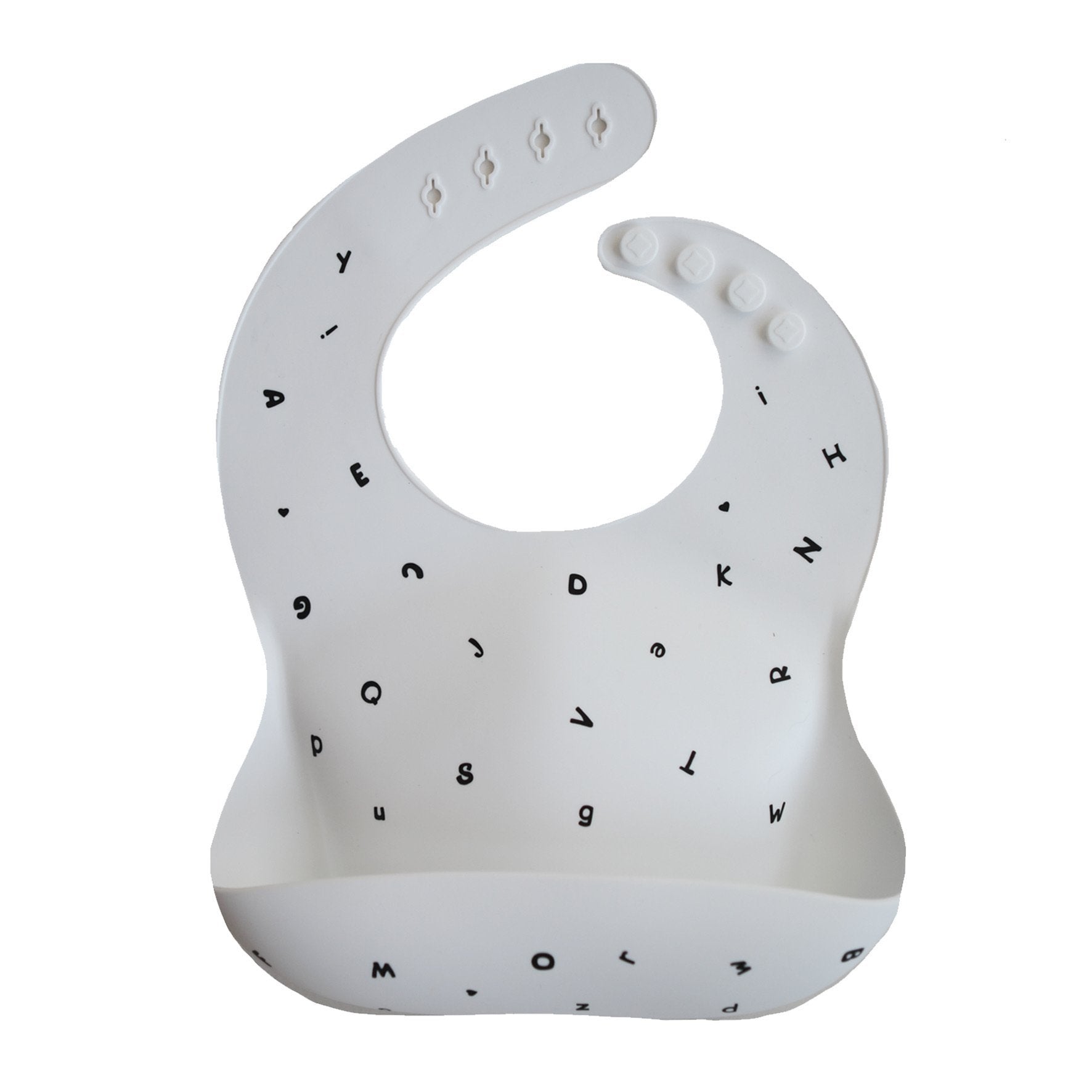 Mushie Silikon Lätzchen „White Letters” von mushie kaufen - Essen & Trinken, Babykleidung & mehr