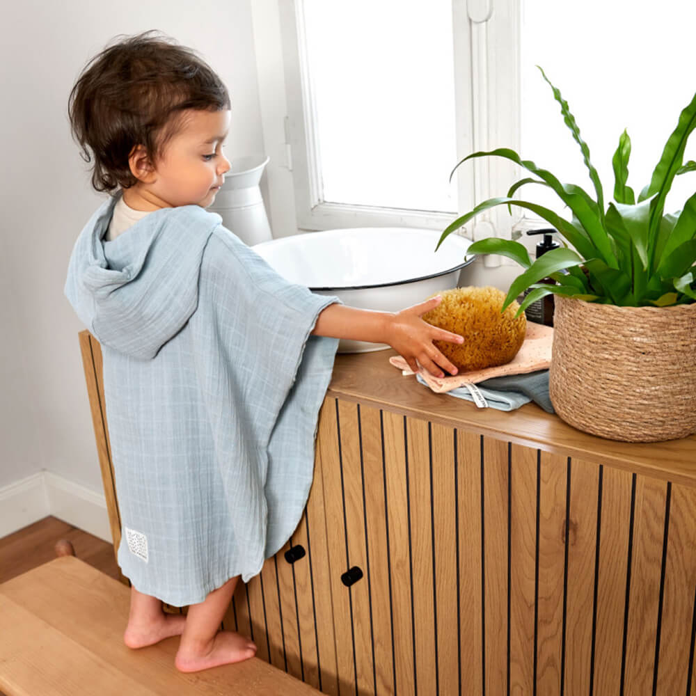 Muslin Poncho - Musselin Badeponcho aus 100% Baumwolle von Lässig kaufen - Baby, Alltagshelfer, Babykleidung & mehr