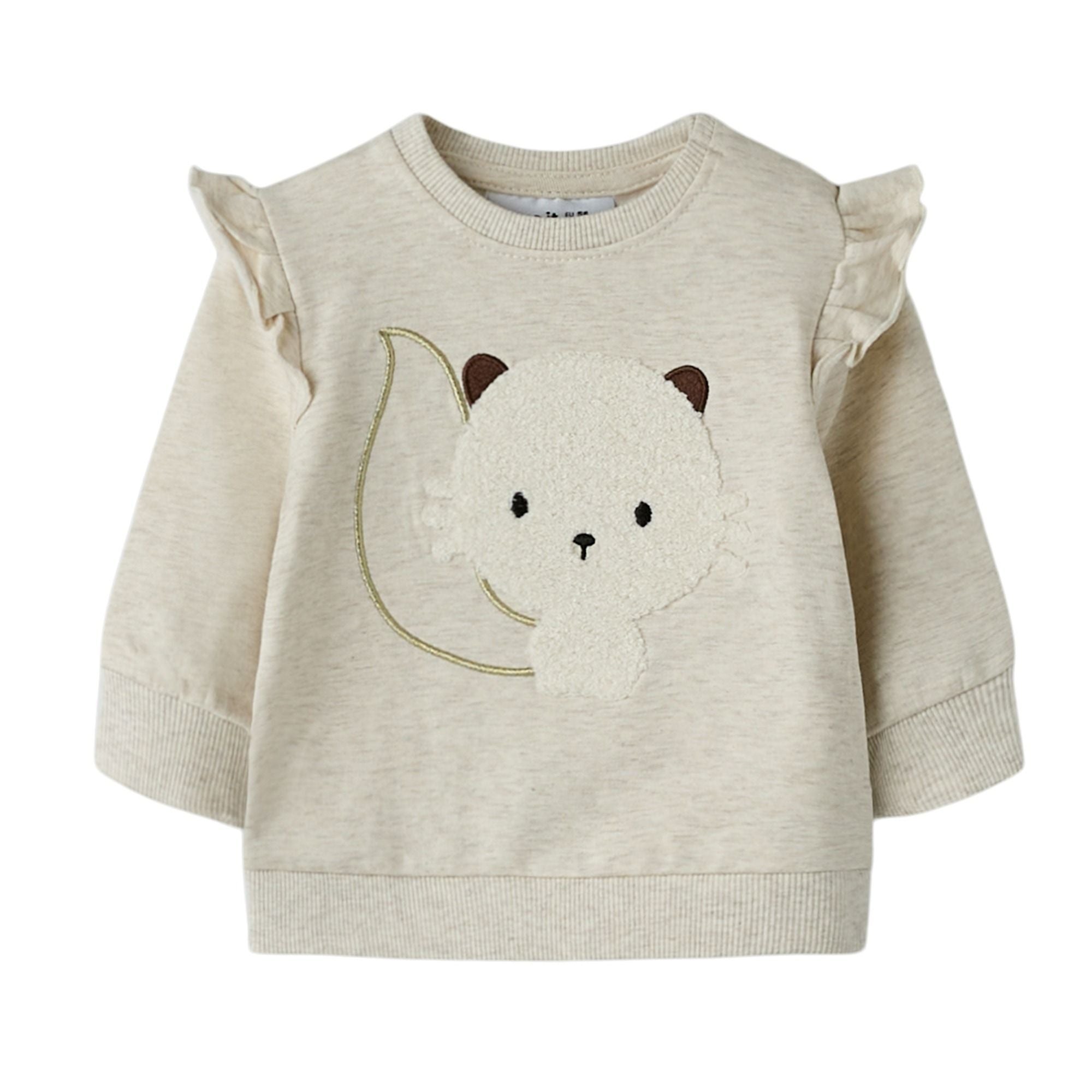 Baby Sweatshirt mit Rüschen aus Bio-Baumwolle