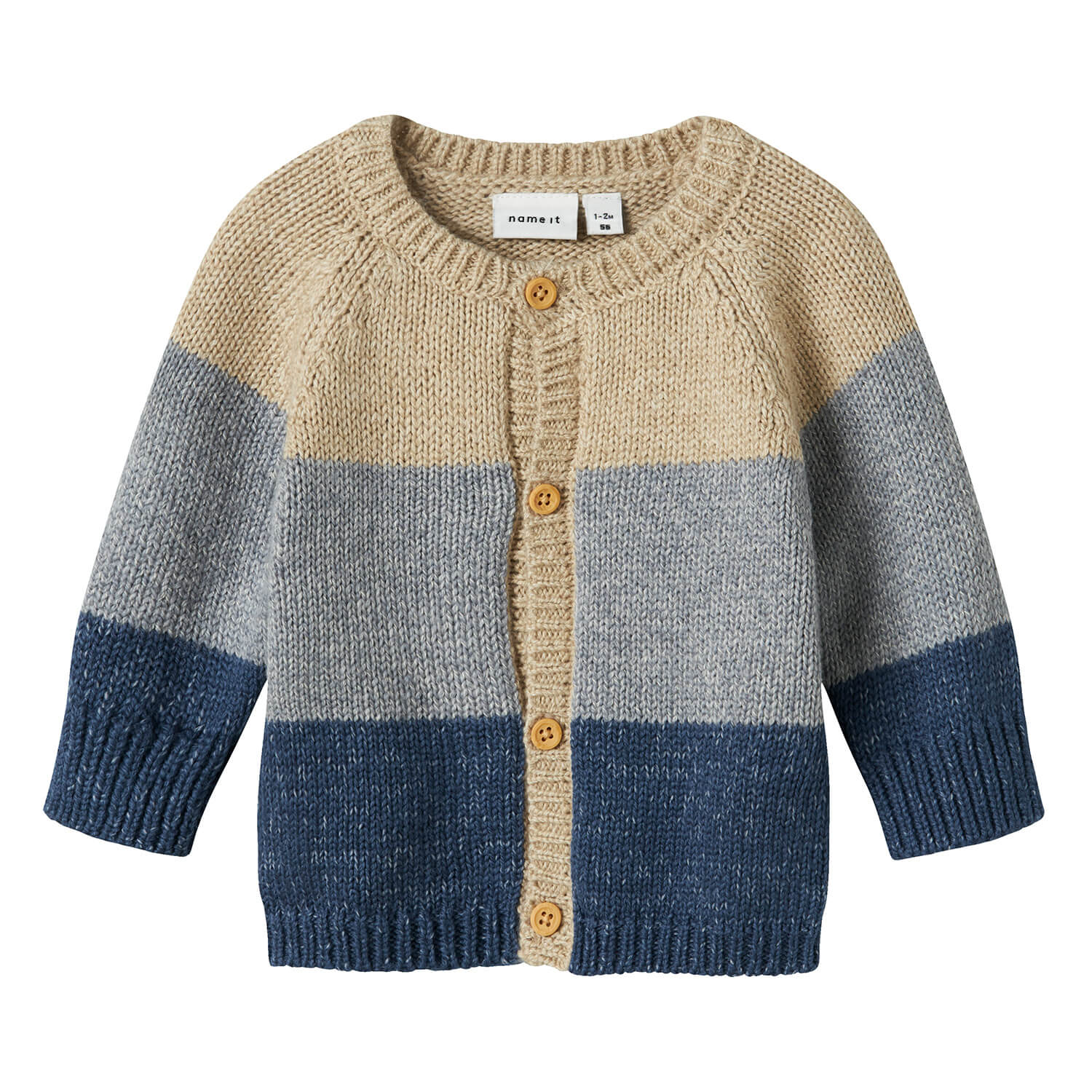 Baby Cardigan Gestreift aus Baumwolle