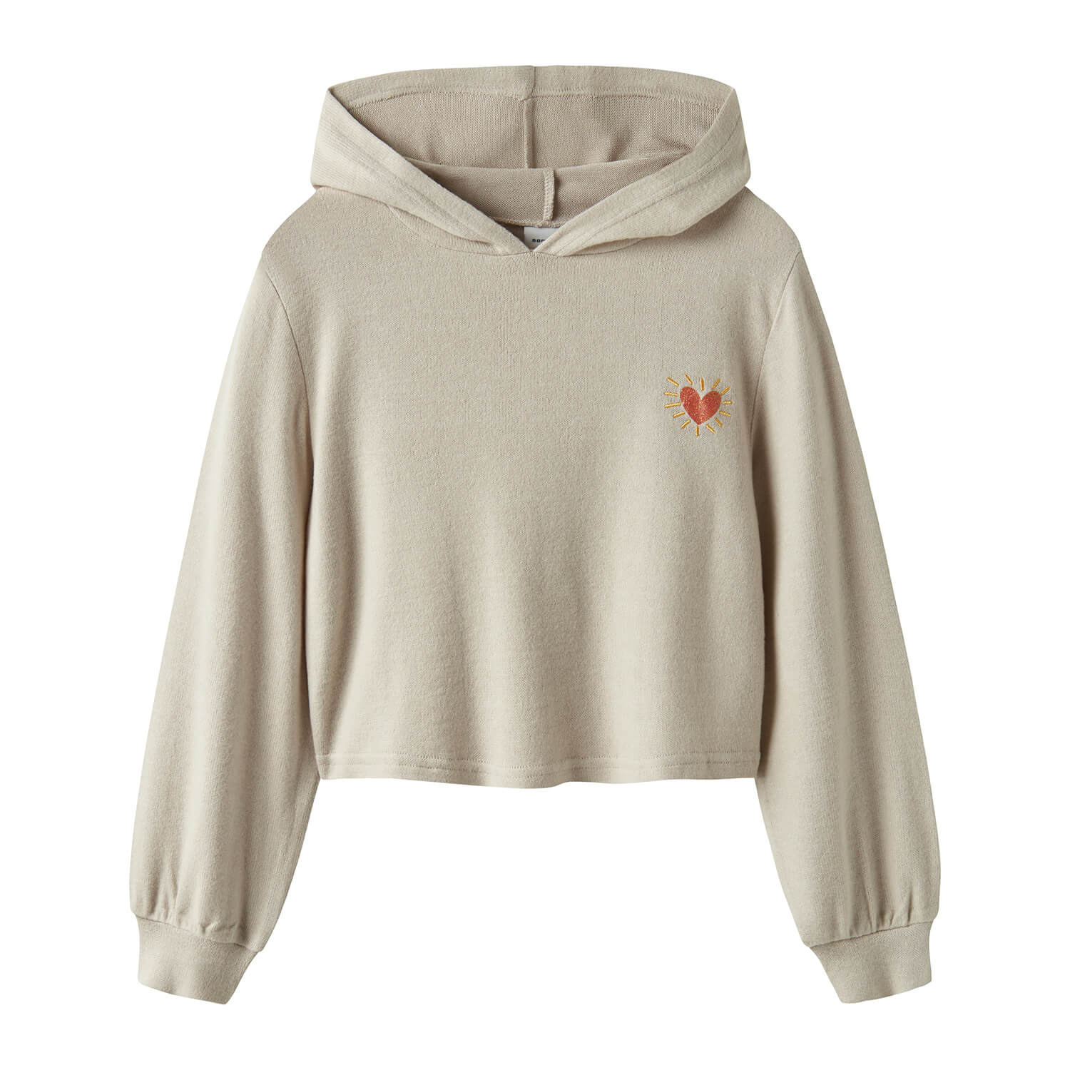 Teens Crop Sweatshirt mit Stickerei